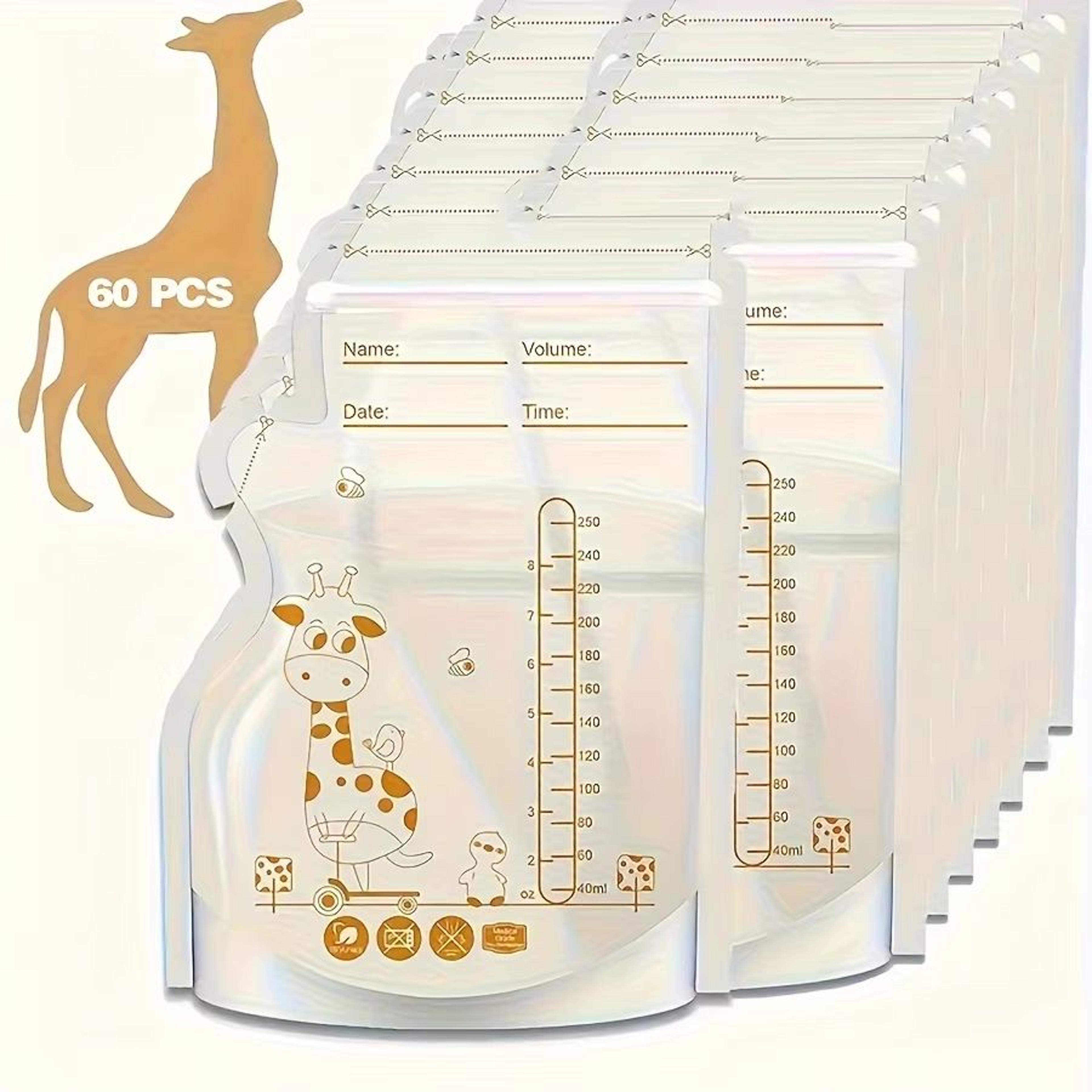 Breast Milk Storage Bags With DoubleSeal  Easy Pour Spout  3060100 Pack 8 Oz250 Ml 6