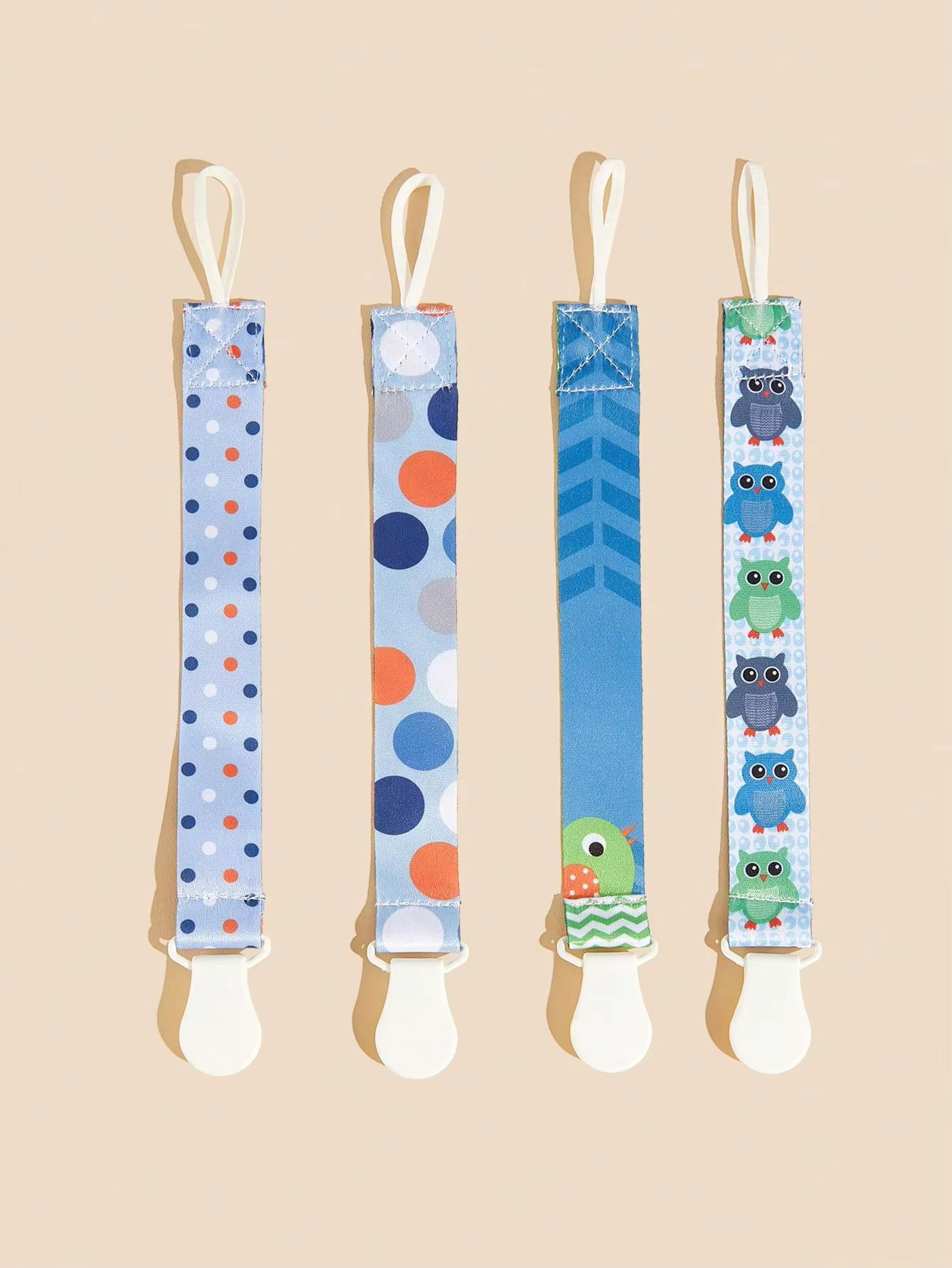 Universal Baby Pacifier Clips  Soother Chain Holders With Secure Plastic Clasps 14 PCS 1
