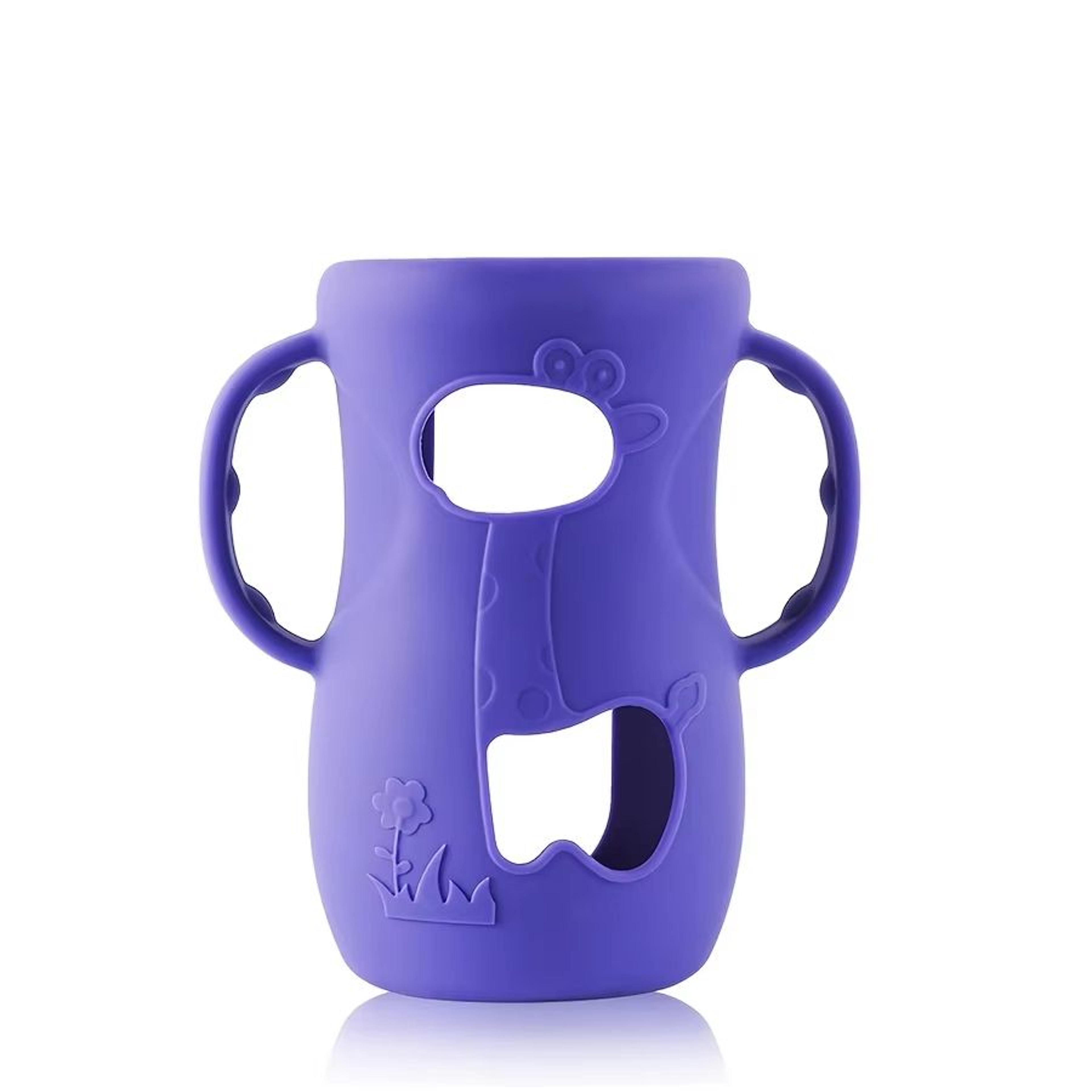 8 Oz240 Ml WideNeck Silicone Baby Bottle Sleeve With Handle  Feeding Bottle Protector 12