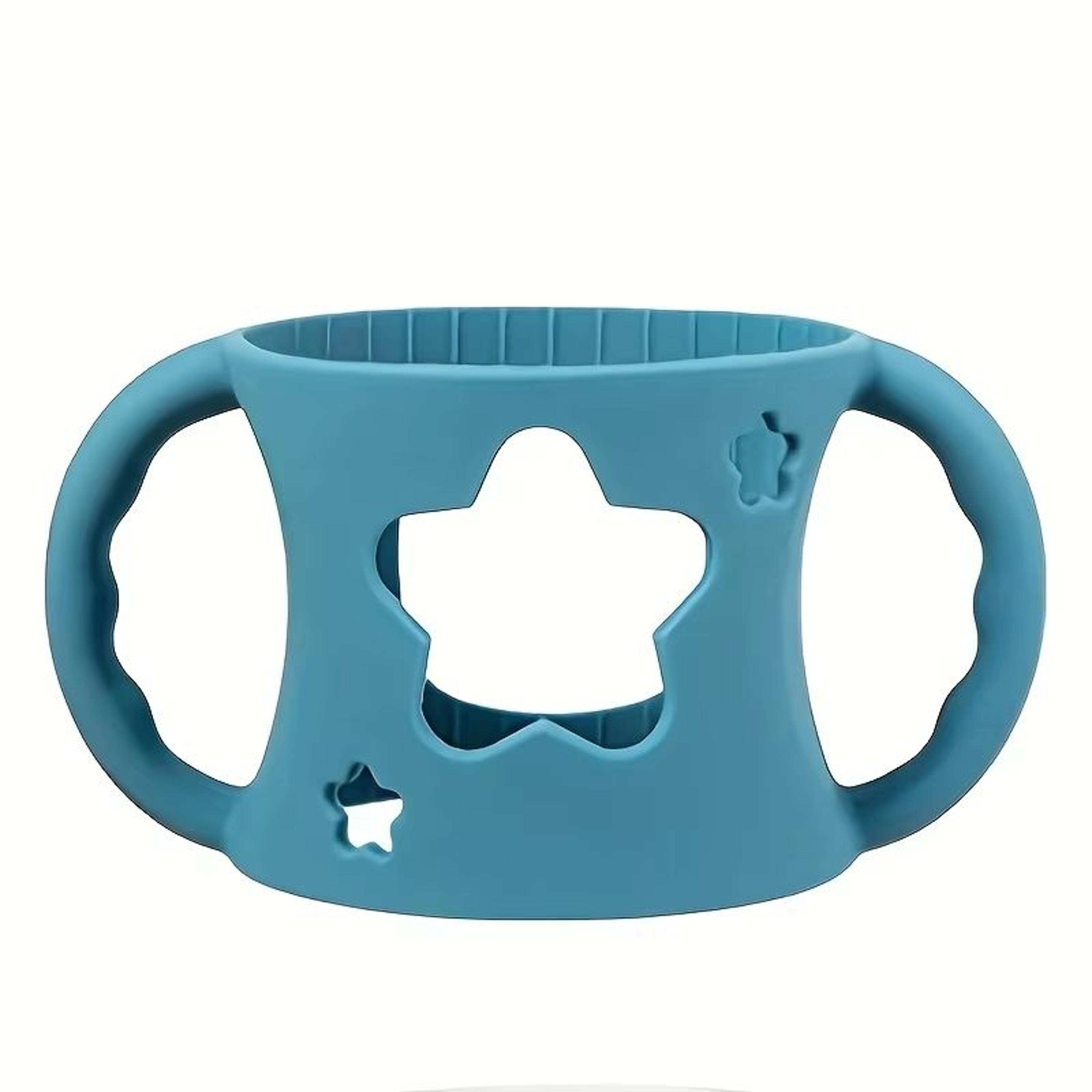 WideNeck Silicone Baby Bottle Sleeve With EasyGrip Handles For Safer Feeding 9