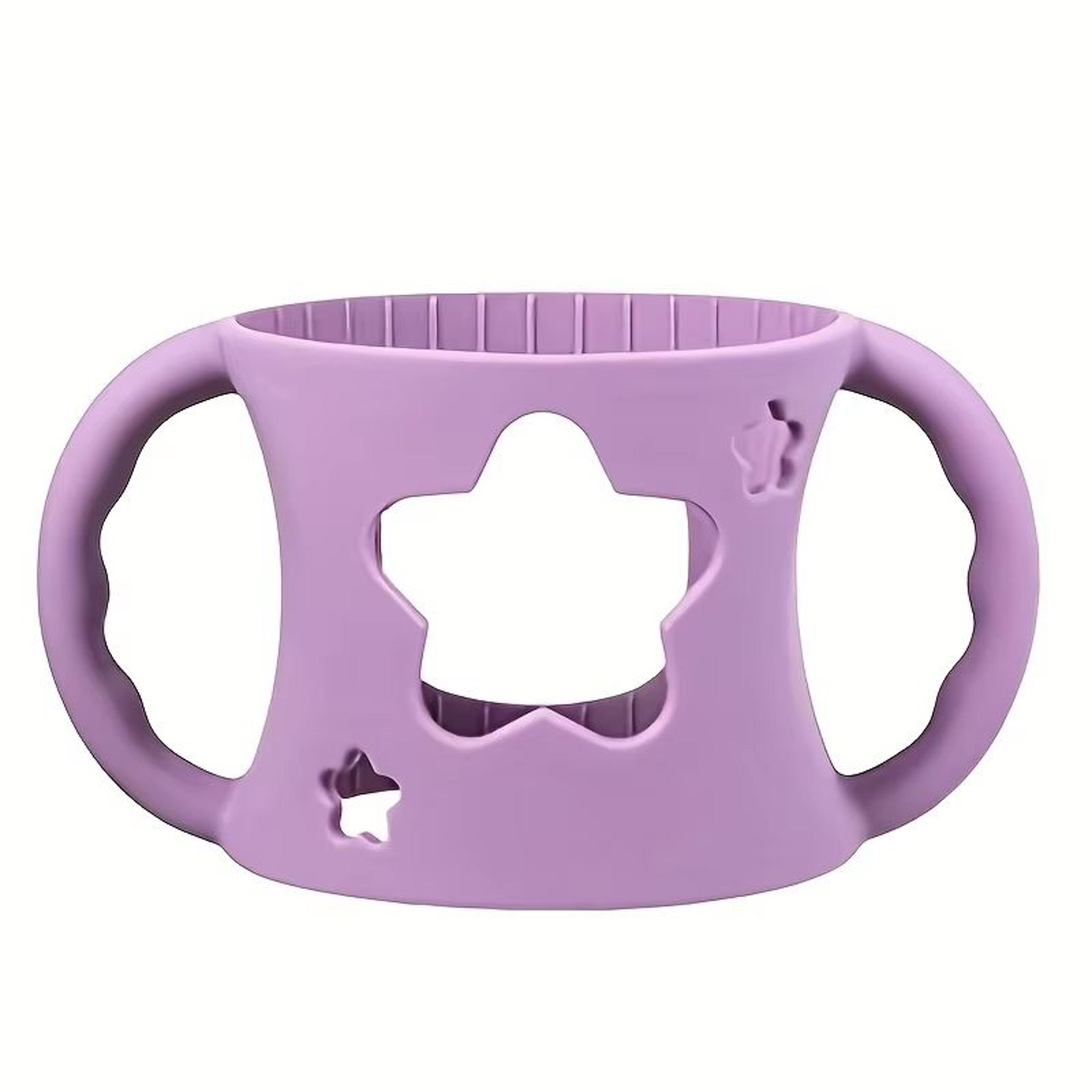 WideNeck Silicone Baby Bottle Sleeve With EasyGrip Handles For Safer Feeding 11