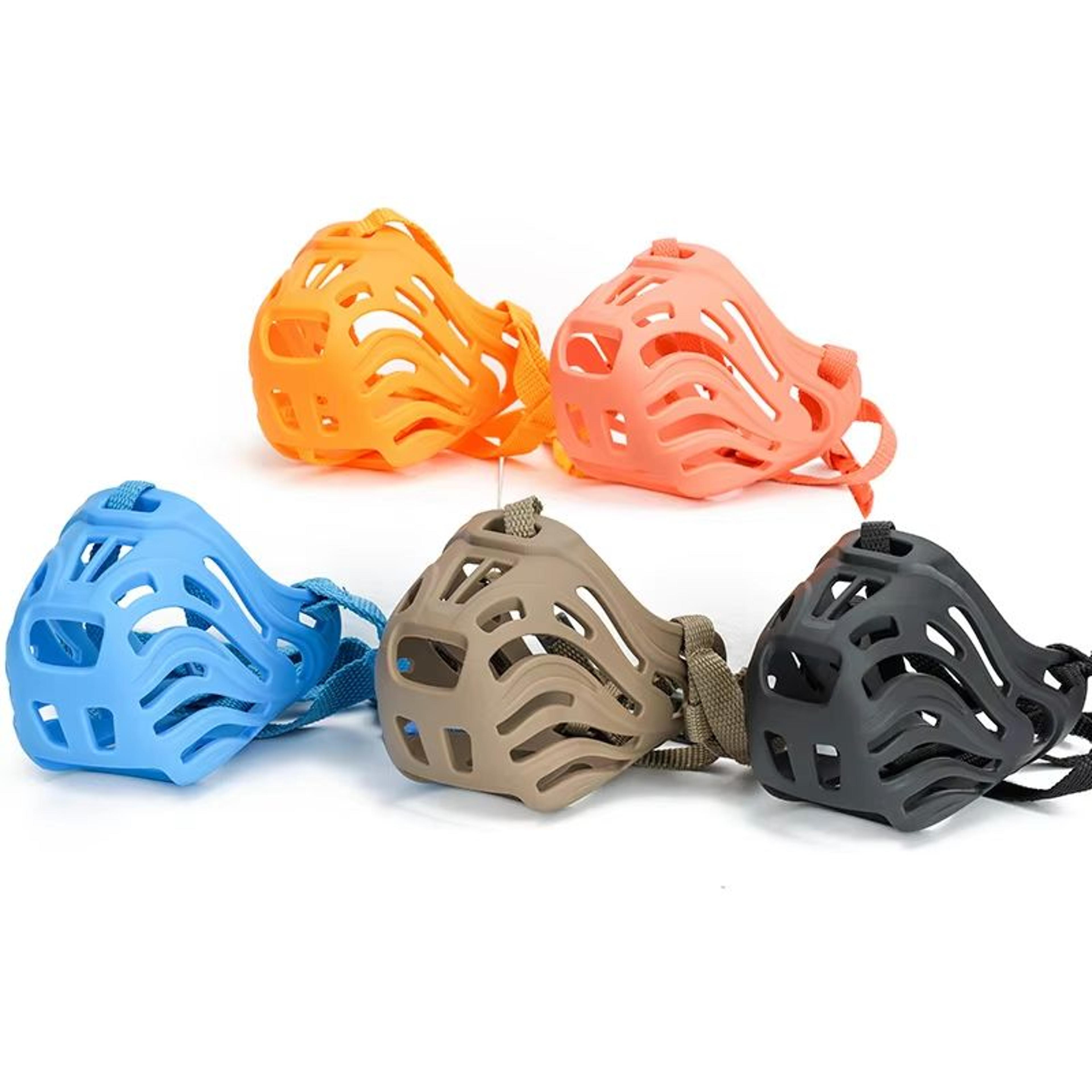 Adjustable Dog Muzzle For Small To Medium Dogs Breathable Mesh Mouth Guard With Comfort Fit Strap 2