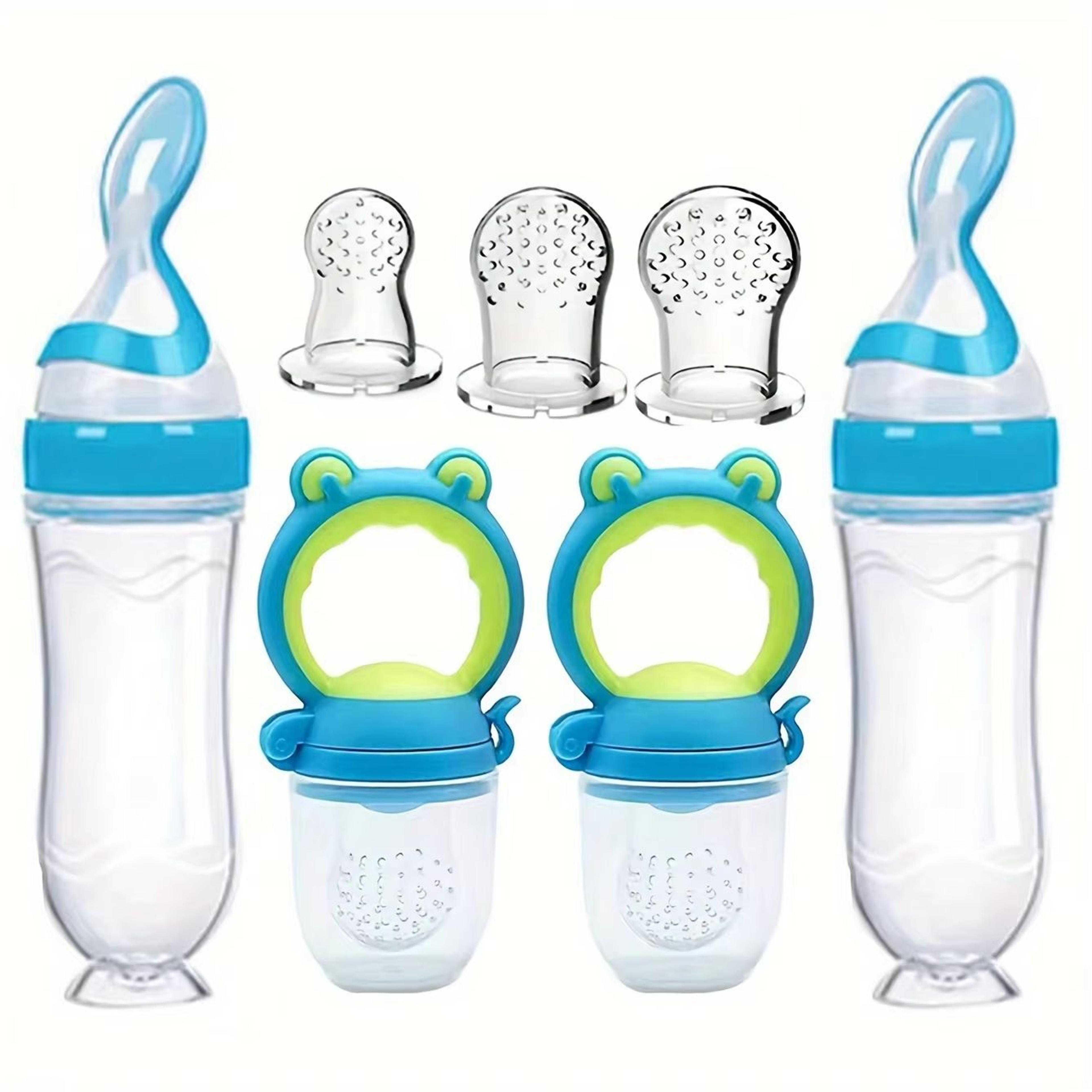 7Piece Baby Feeding Set With Soft Silicone Bottles And Fruit Feeder Pacifiers 6
