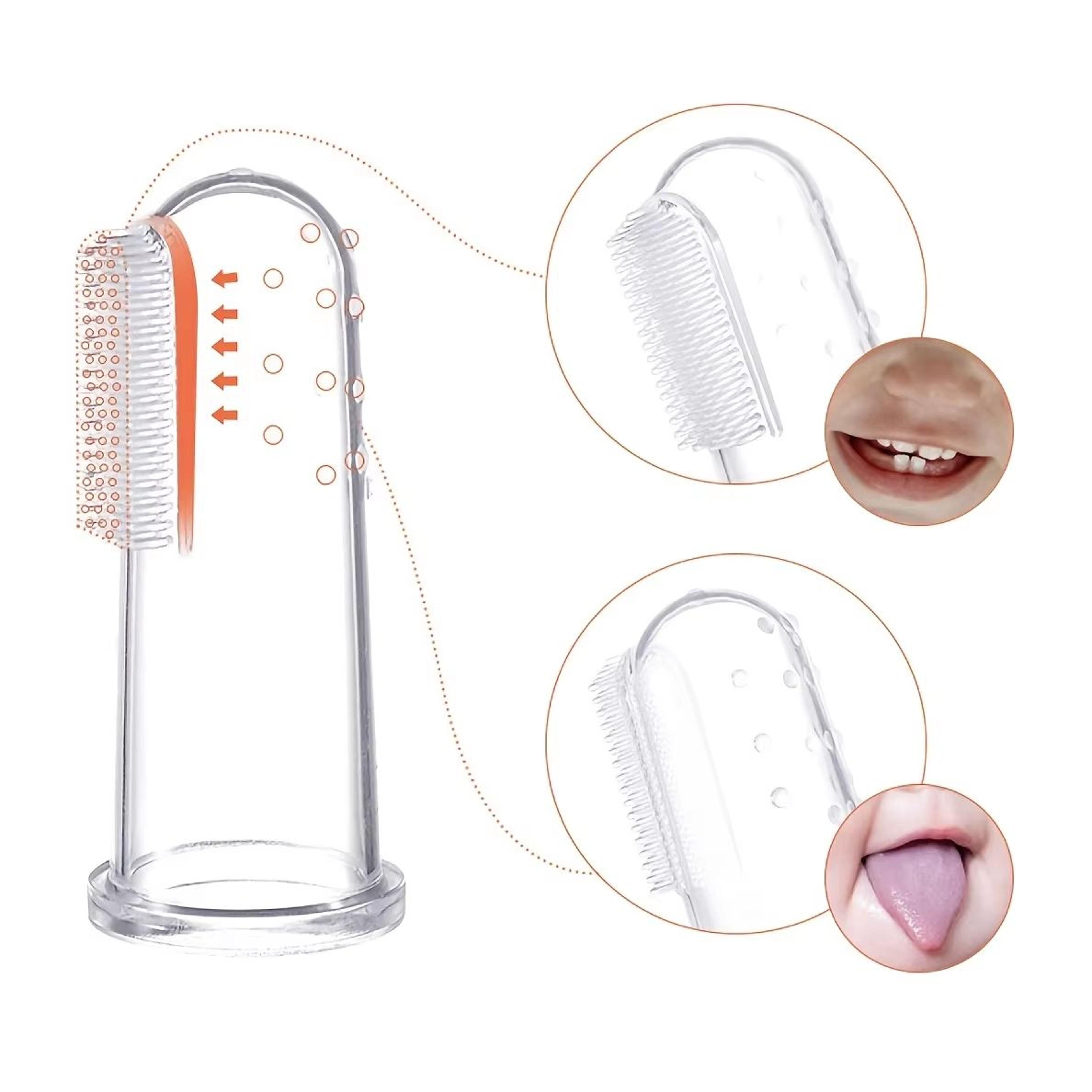 2Pack Baby Silicone Finger Toothbrush With Soft Bristles For Gentle Infant Oral Care 5