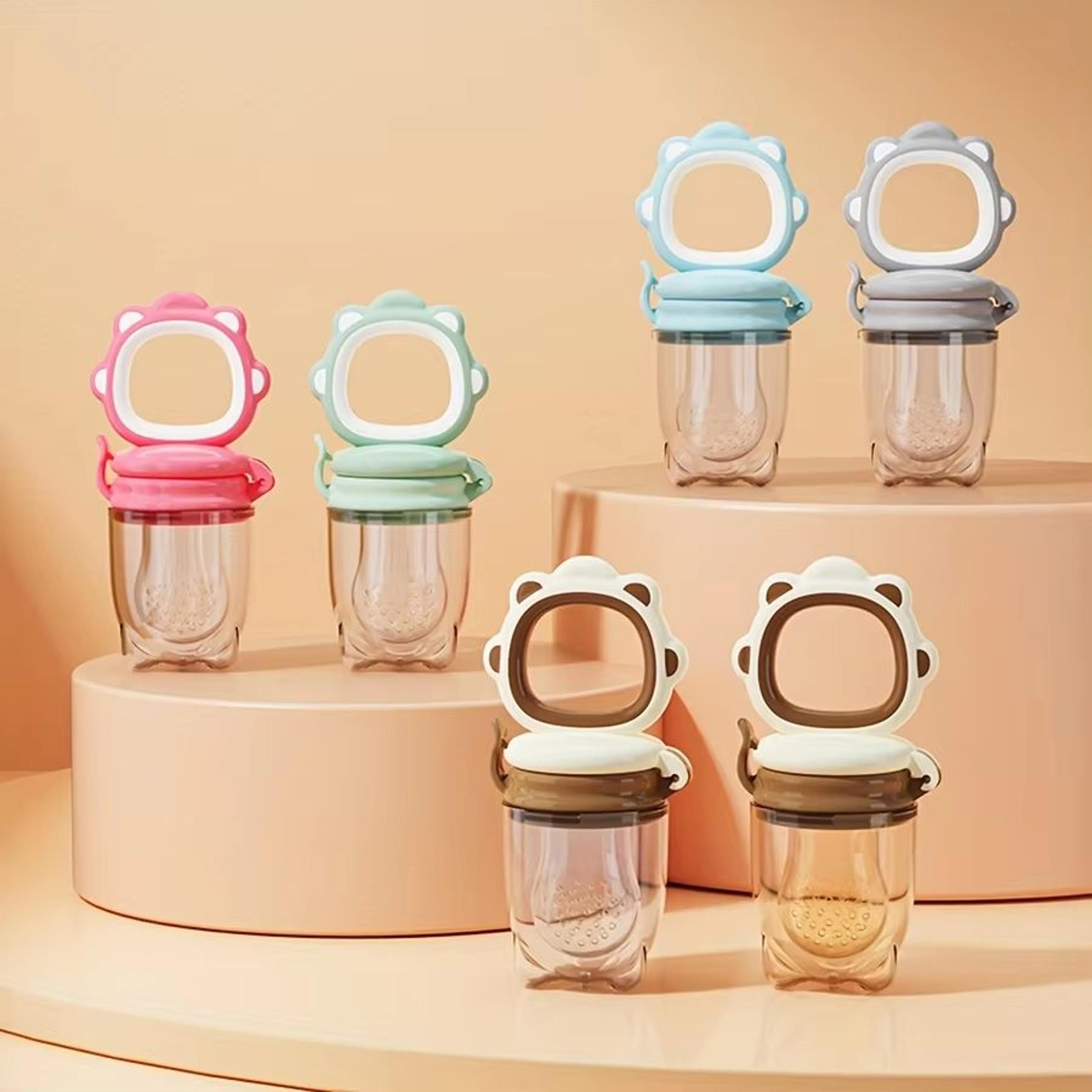 Silicone Baby Fruit  Vegetable Feeder With Mesh Cartoon Lion Design  Safe SelfFeeding  Teething Aid 2