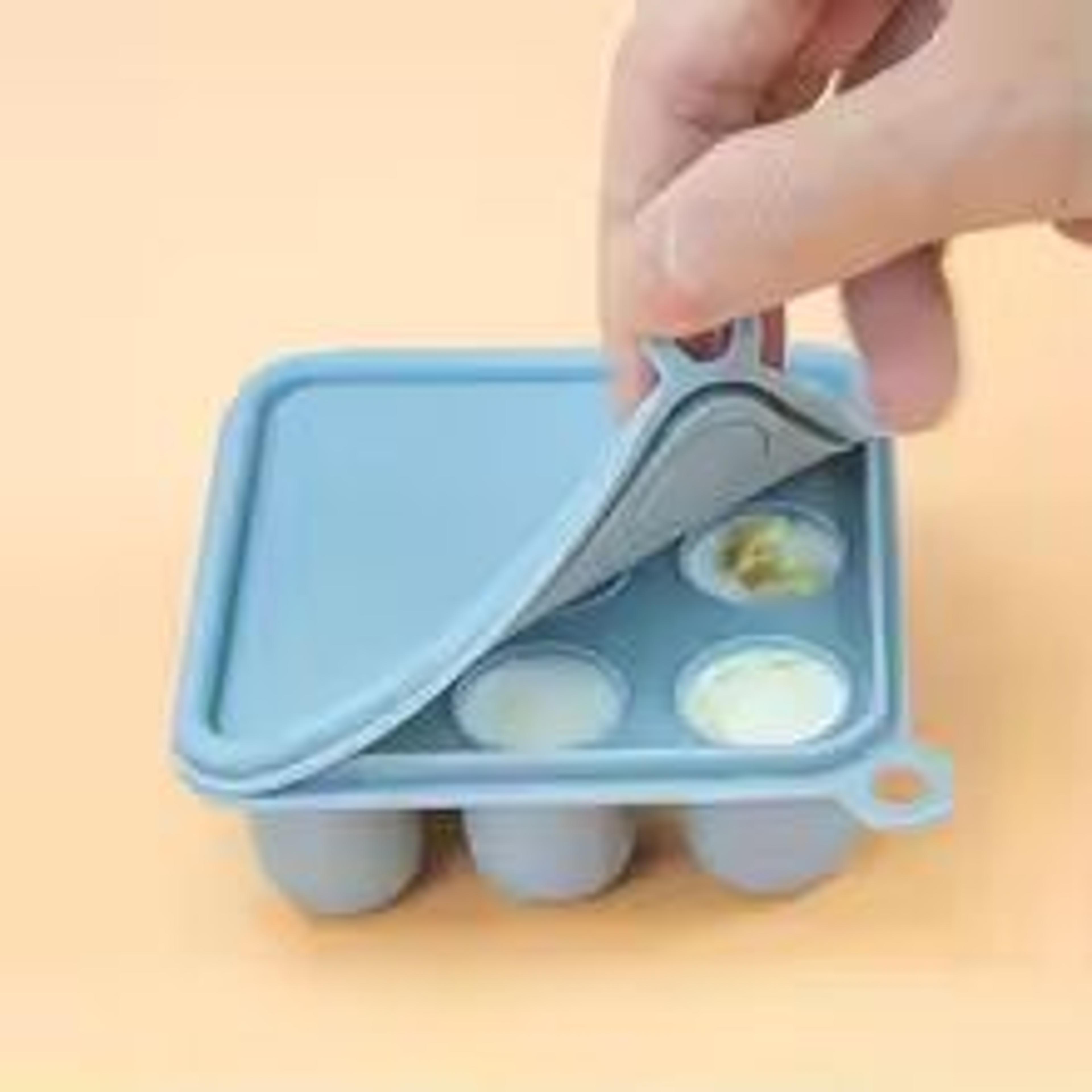 Silicone Baby Food  Teething Tray With Freezer Mold 1