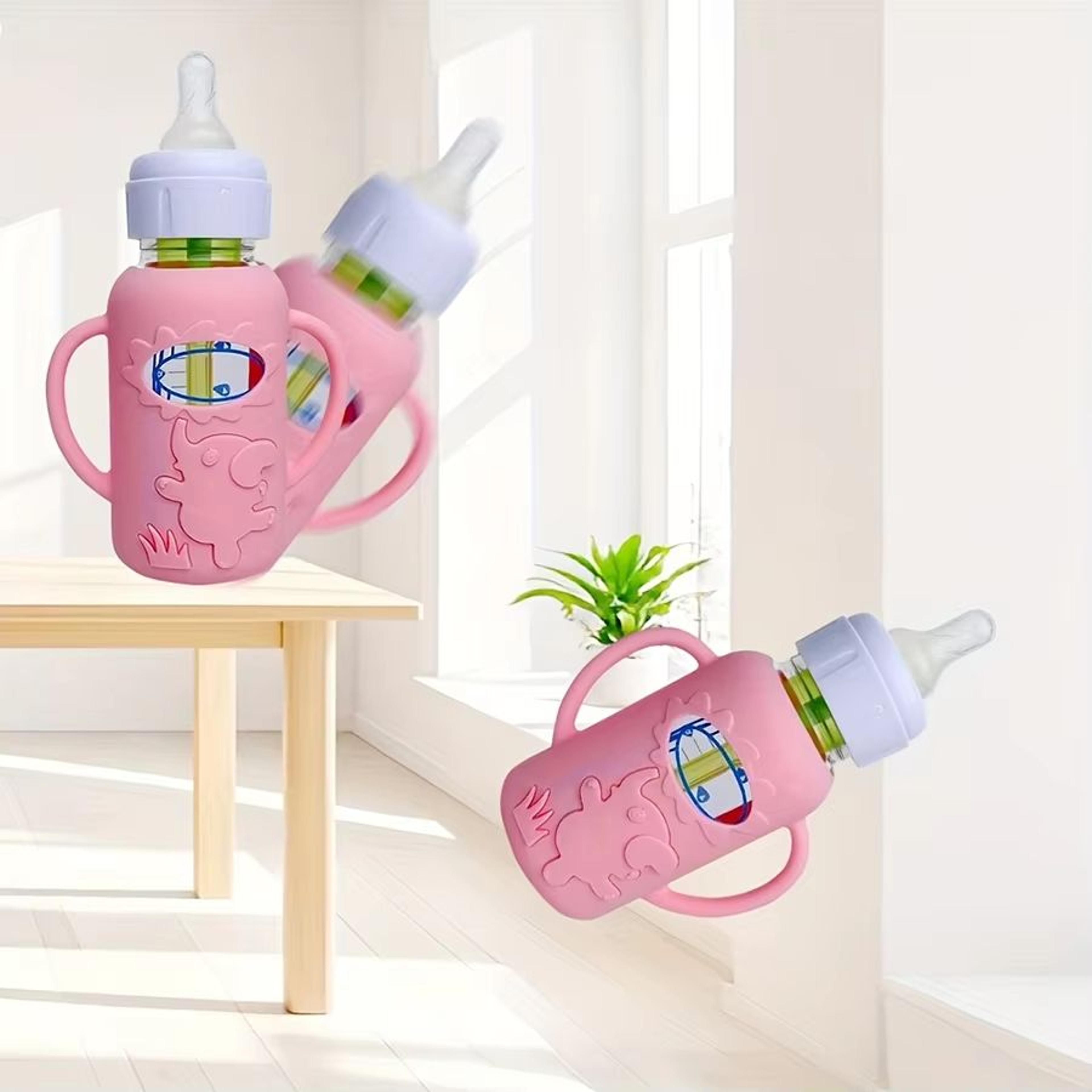 8 Oz240 Ml Silicone Baby Bottle Handle Sleeve For Narrow Neck Bottles 2