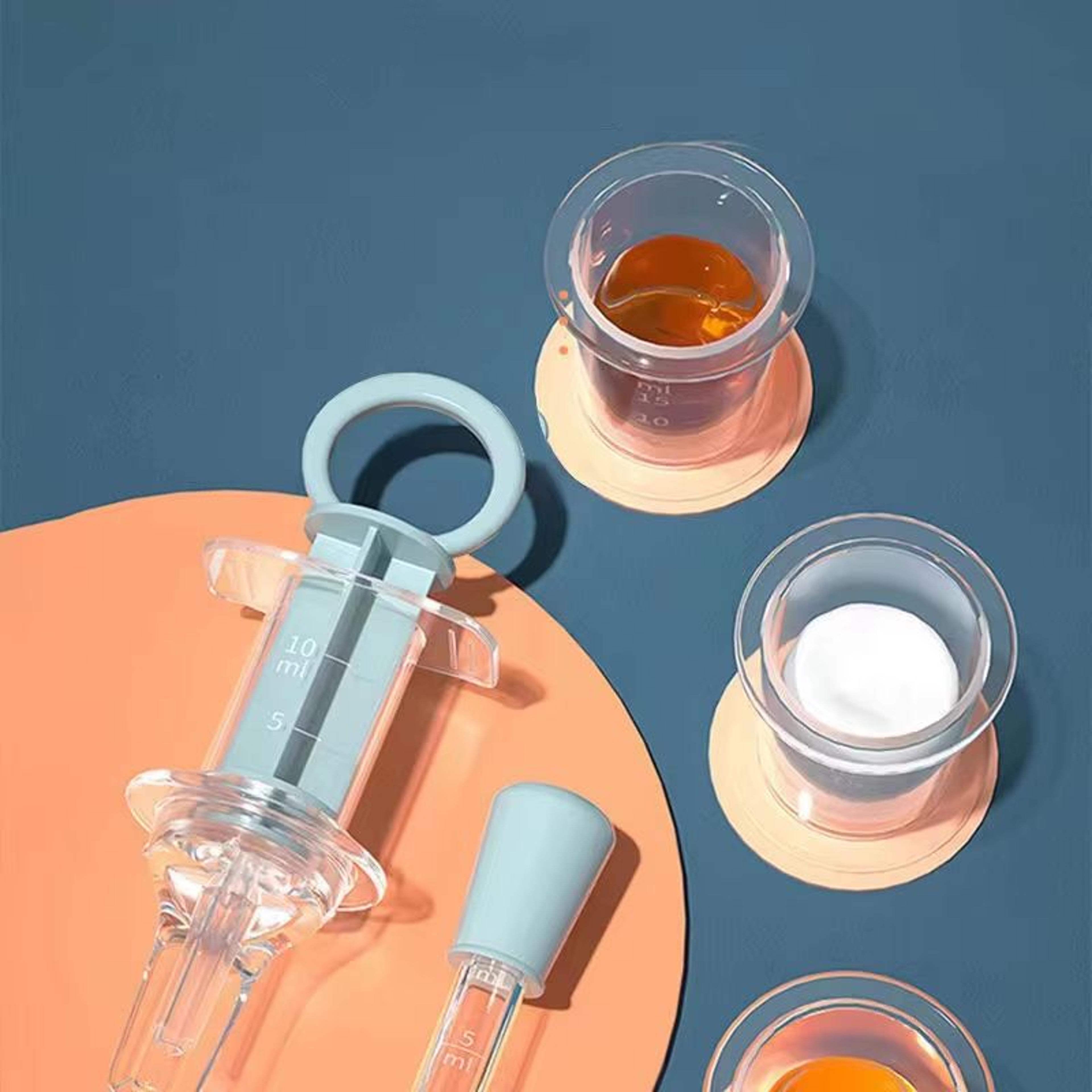 20ml068 Fl Oz Silicone Baby Medicine Dropper With Measuring Cup And Pacifier Tip 2