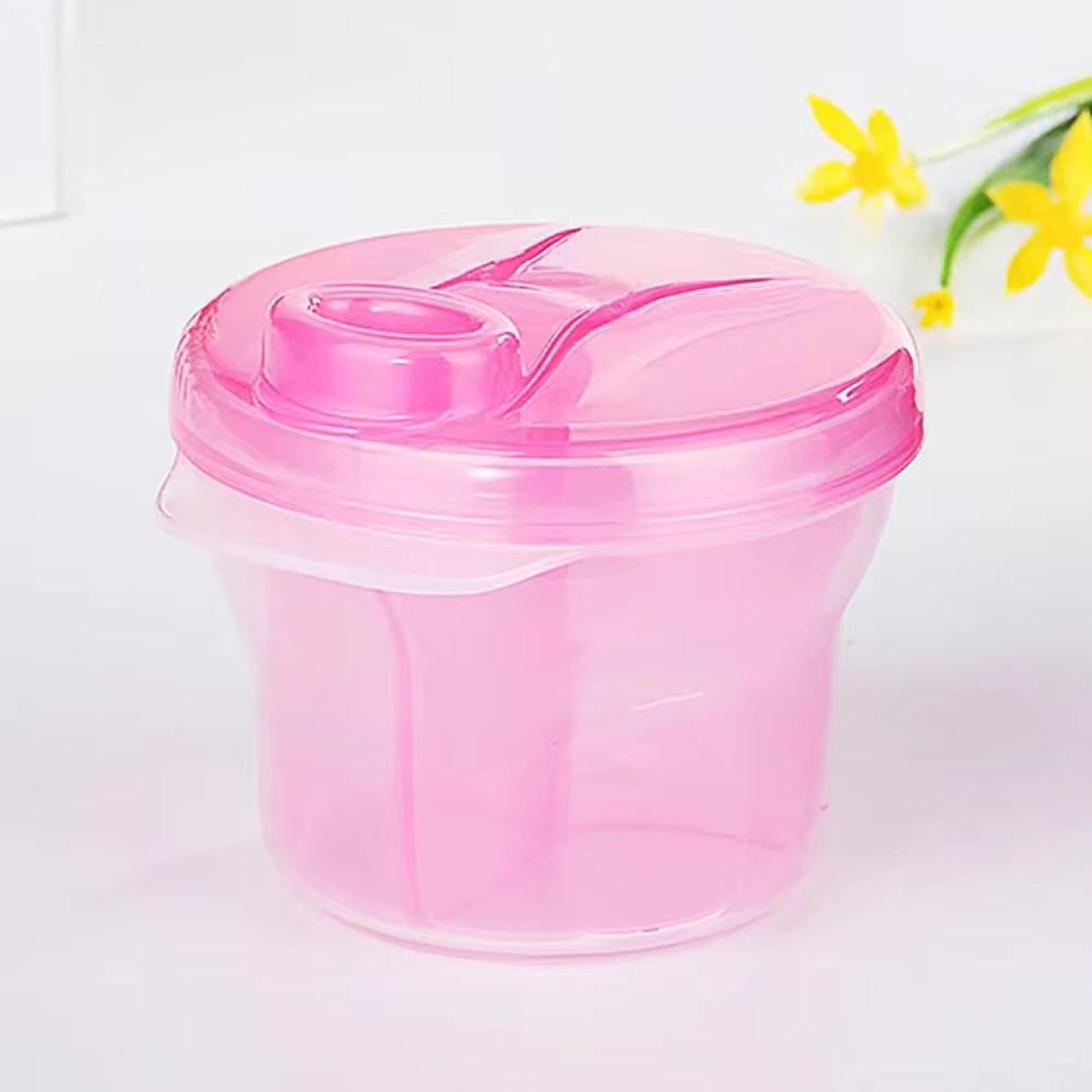 Rotating DoubleLayer 3Grid Baby Milk Powder Container And Travel Snack Box 10