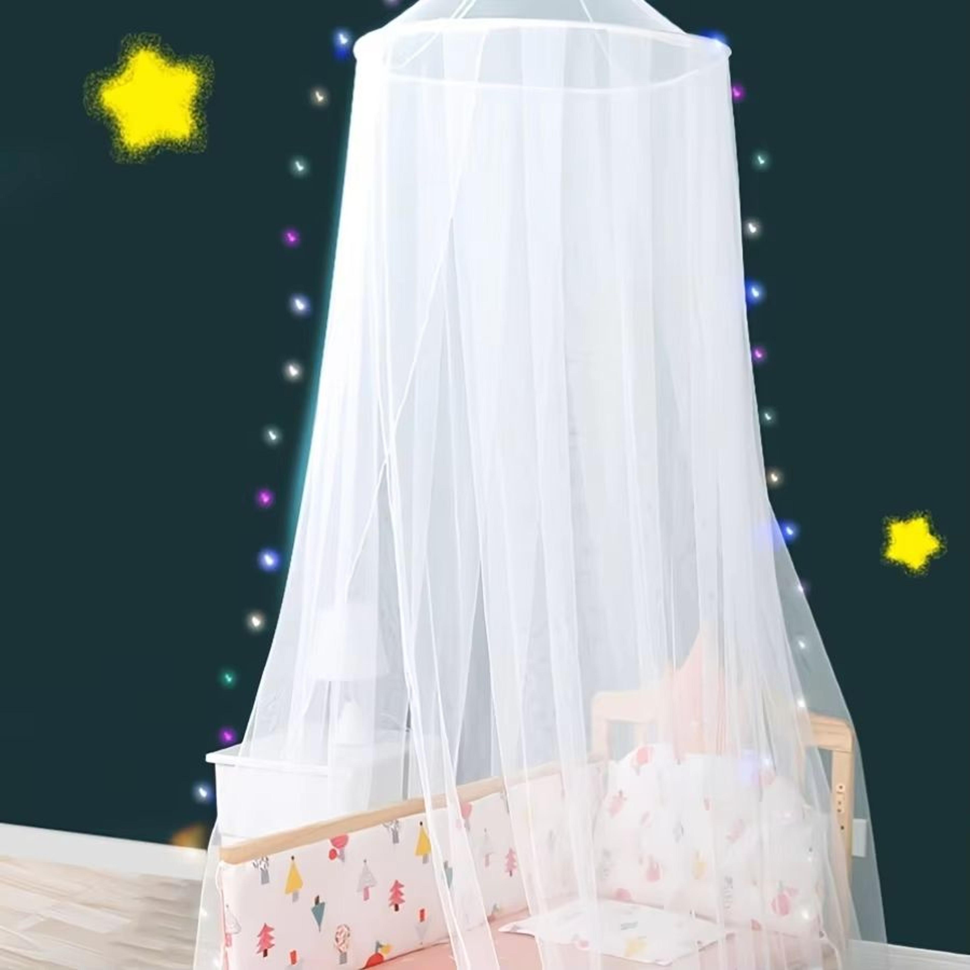 Foldable Bed Canopy Mosquito Net With Hanging Hook And Soft Mesh 1