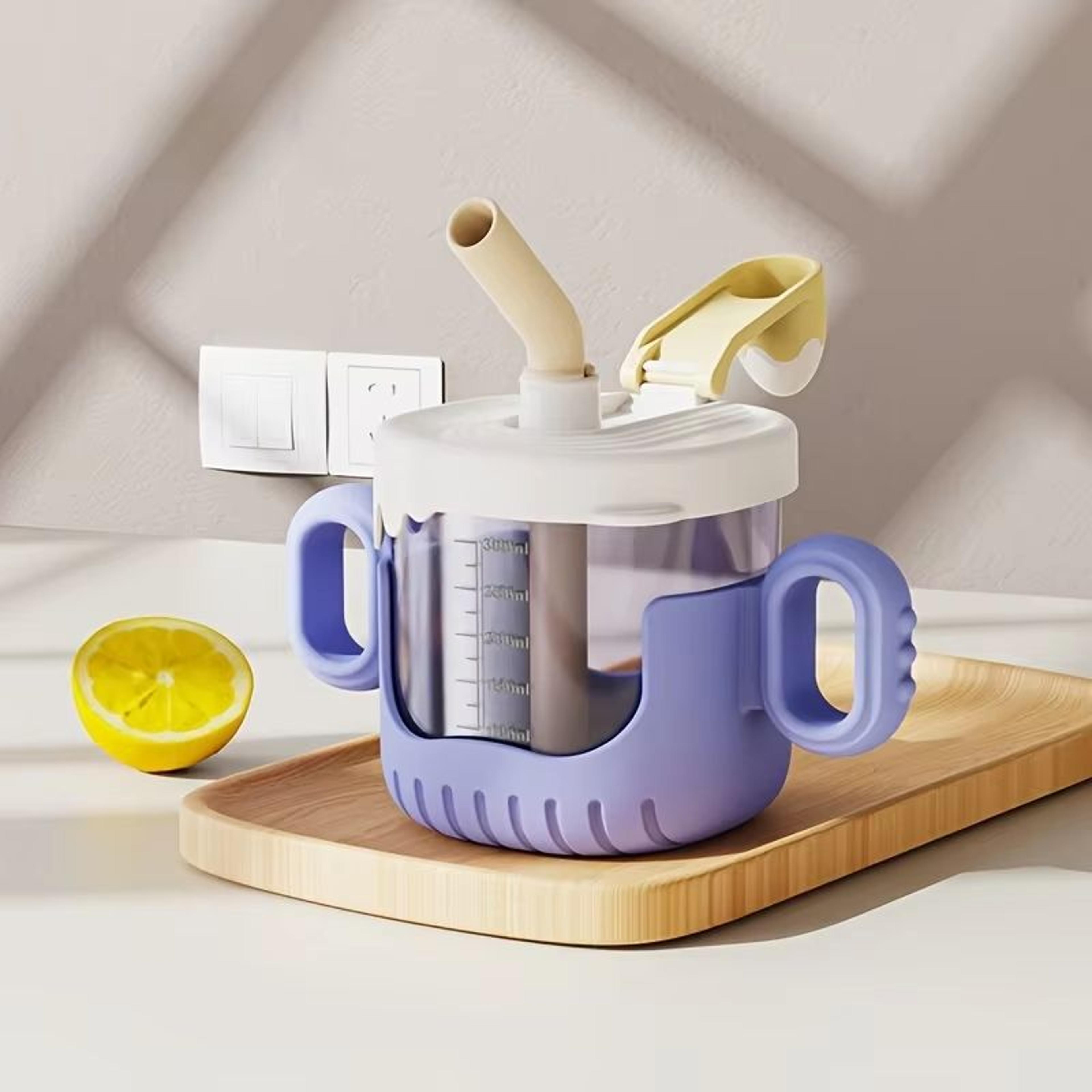 10 Oz 3in1 Kids Training Cup With Straw And Wide Mouth Design 7