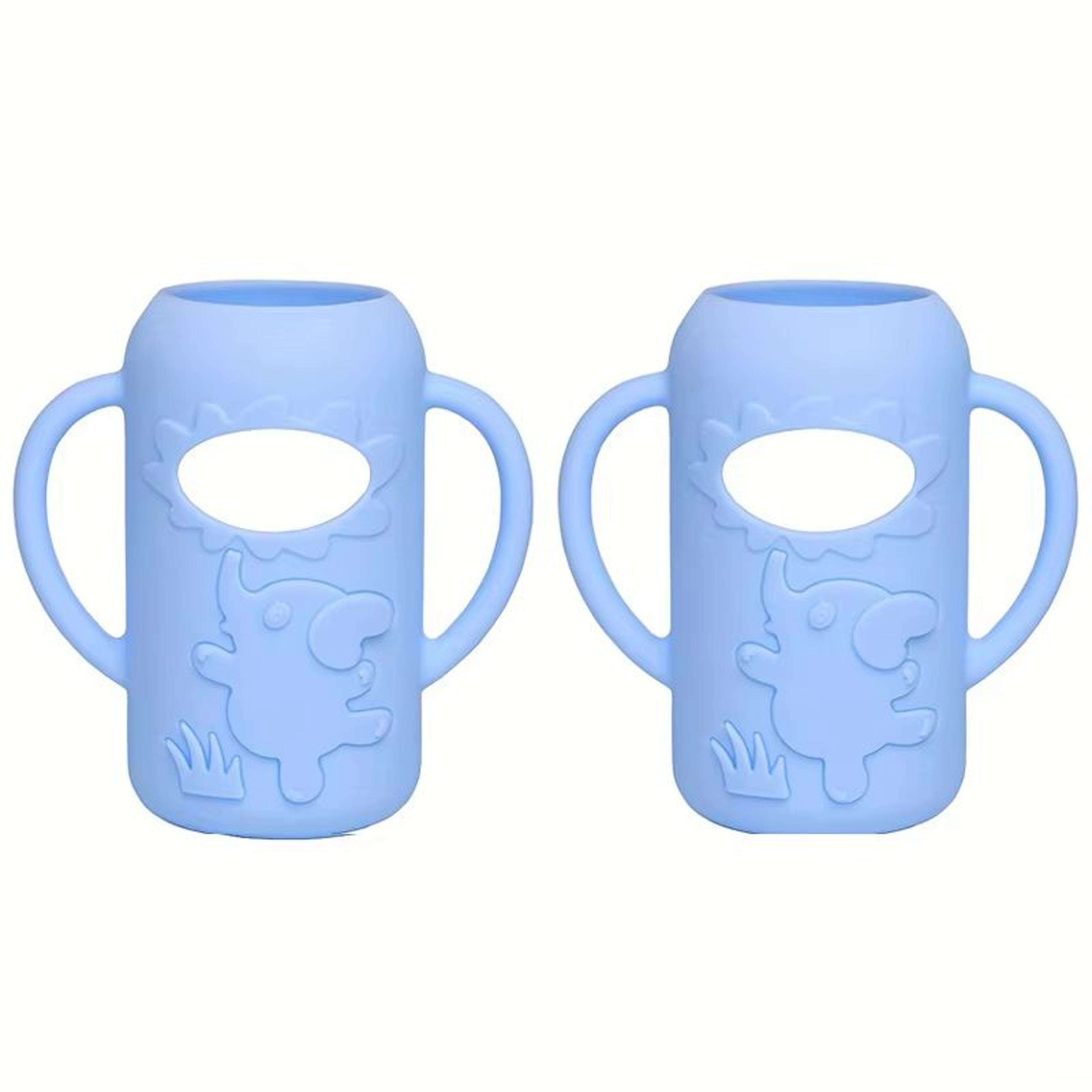 Elephant Silicone Bottle Handle Sleeve For Narrow Neck Baby Bottles Soft Grip Protector 7