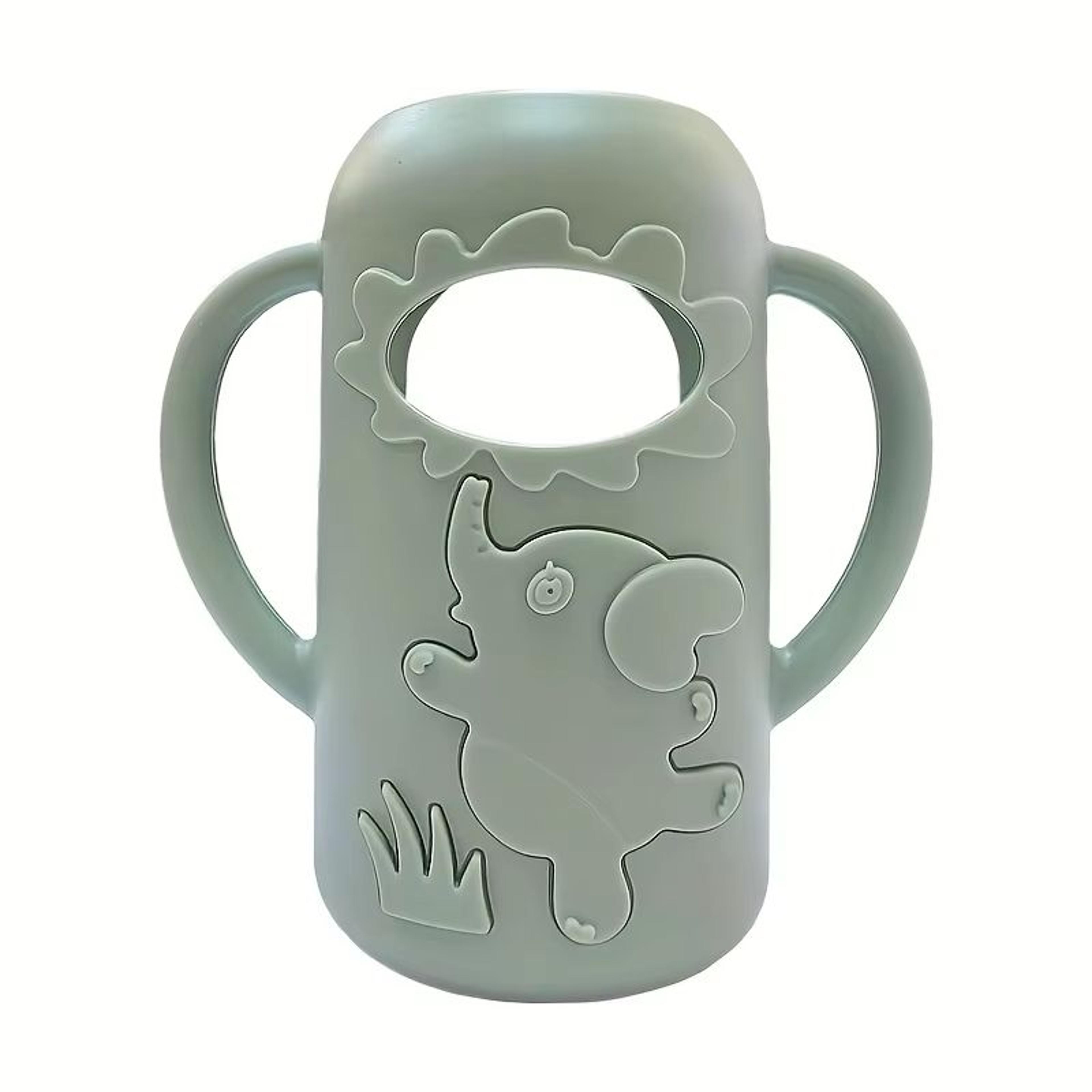 Elephant Silicone Bottle Handle Sleeve For Narrow Neck Baby Bottles Soft Grip Protector 16