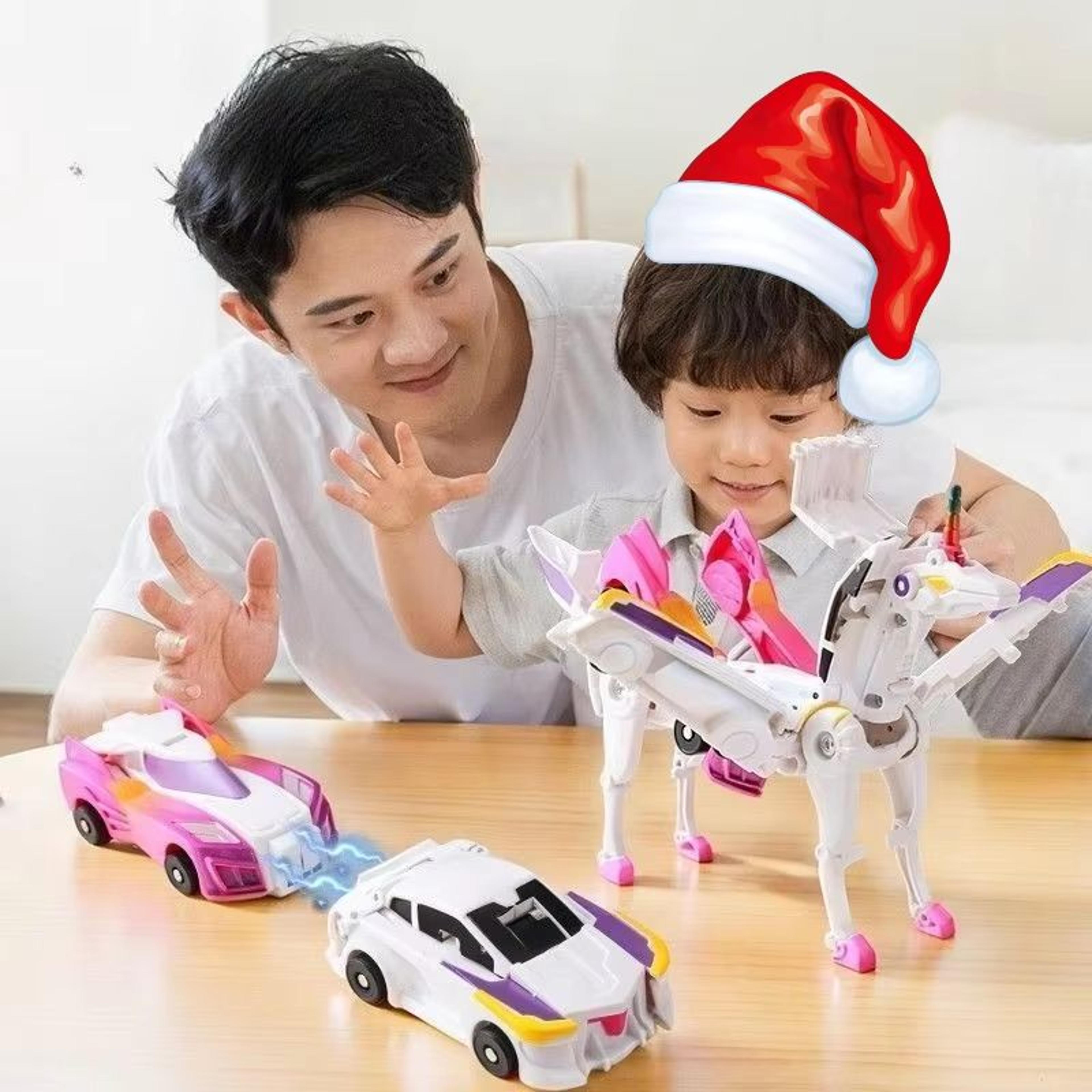 CrashRoar Magnetic Dinosaur Transformer Car  2in1 Collision Transforming Toy 5
