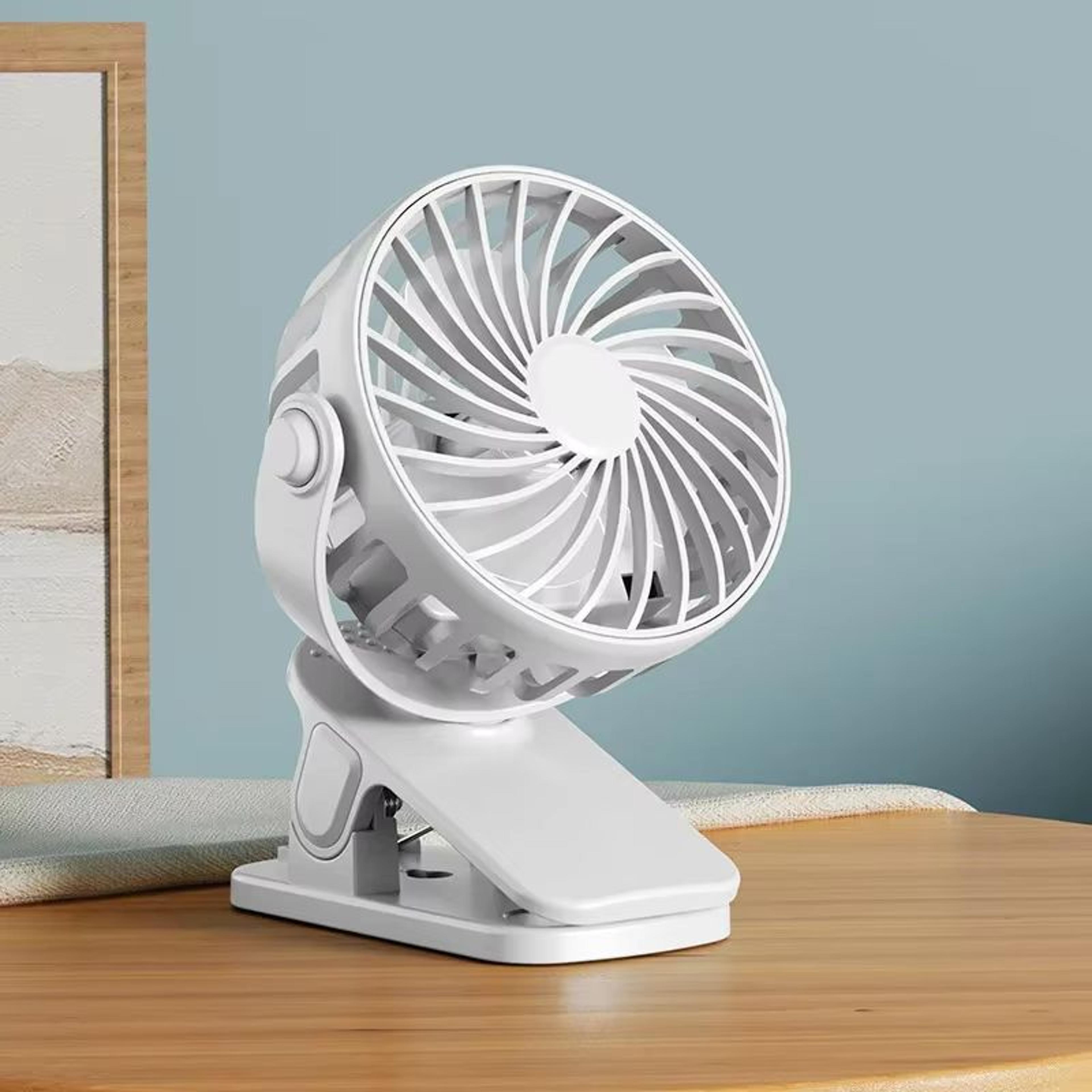 BreezeBuddy Clip On Stroller Fan Portable Rechargeable 3 Speed Baby Fan 7