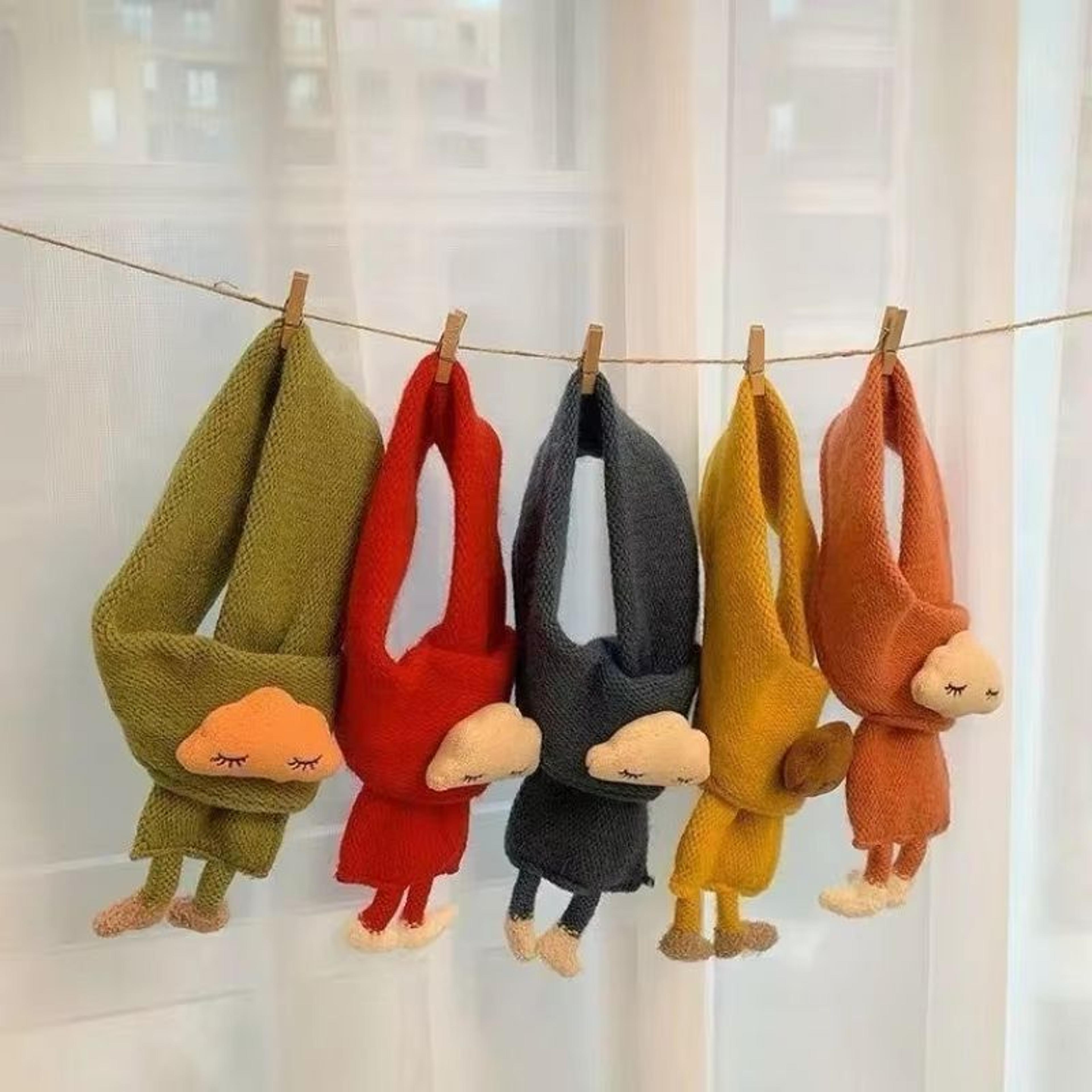 FluffCloud 3D Knitted Baby Scarf  Warm Winter Neck Cover For Kids 3