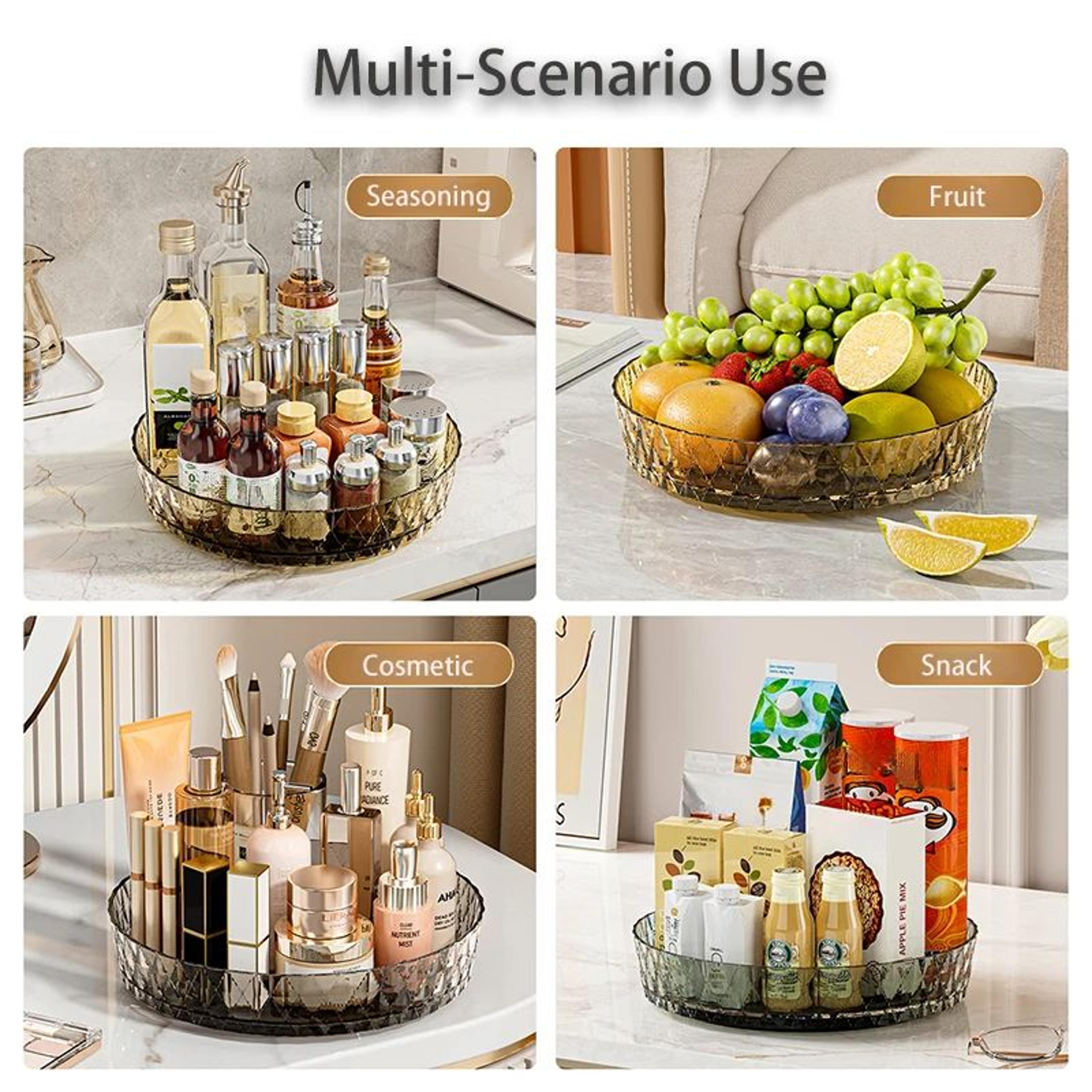 SpinMaster 360 Rotating Turntable Storage Rack  Multifunctional Countertop Organizer 5