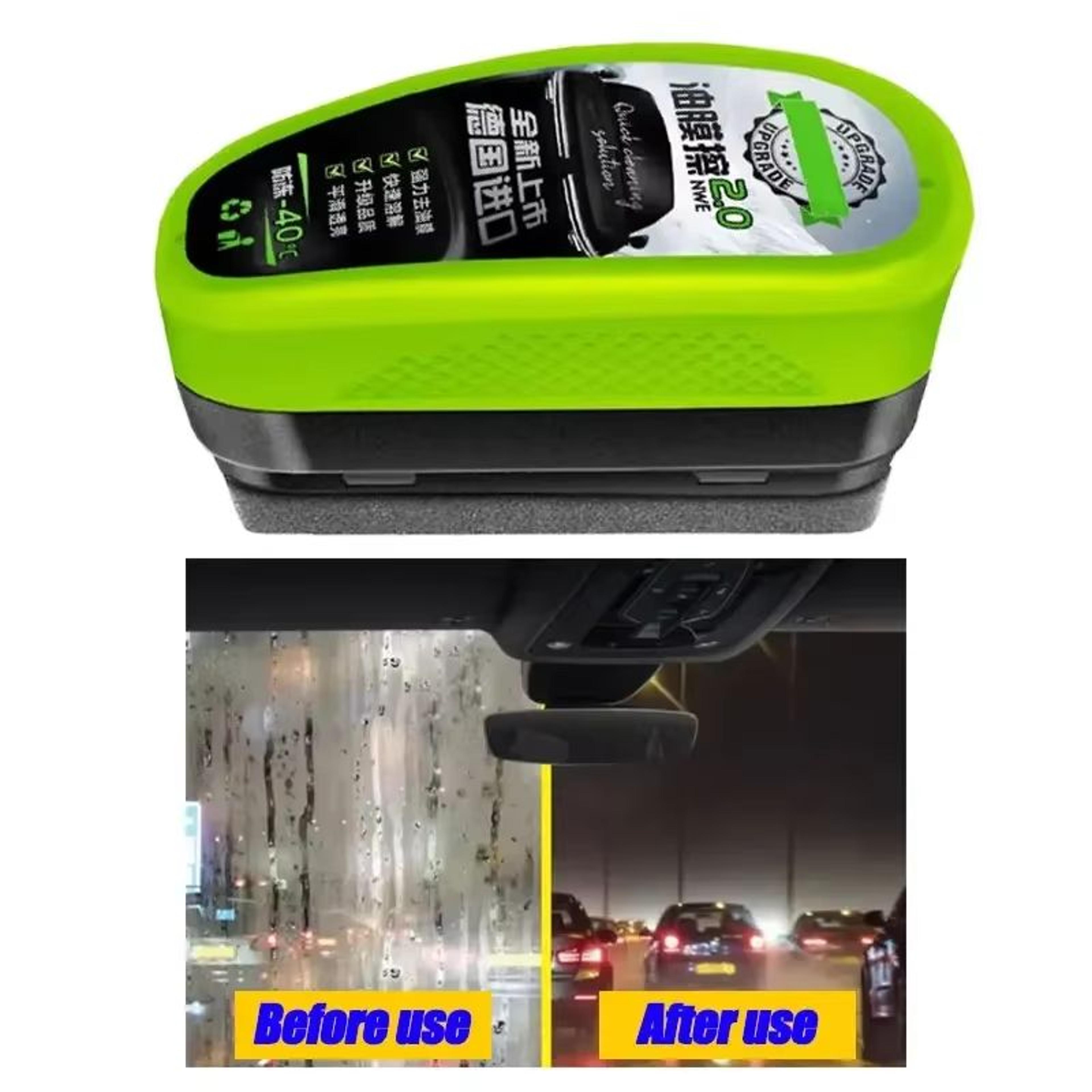 AutoClear Glass Oil Film Remover Sponge Brush  Windshield  Window Cleaner Tool 0