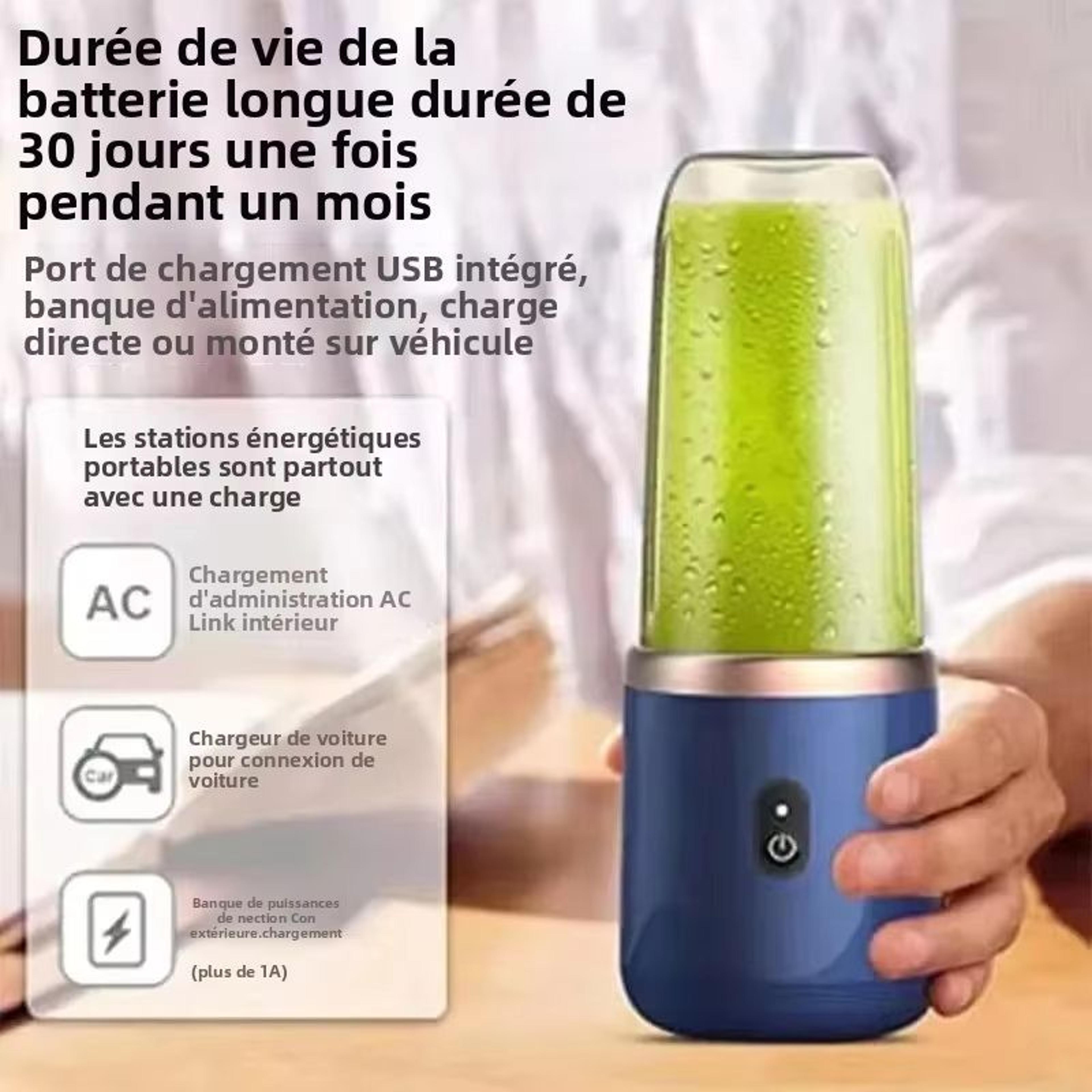 BlendGo 135 Fl Oz Portable USB Blender Electric Travel Juicer Cup For Smoothies And Shakes 3