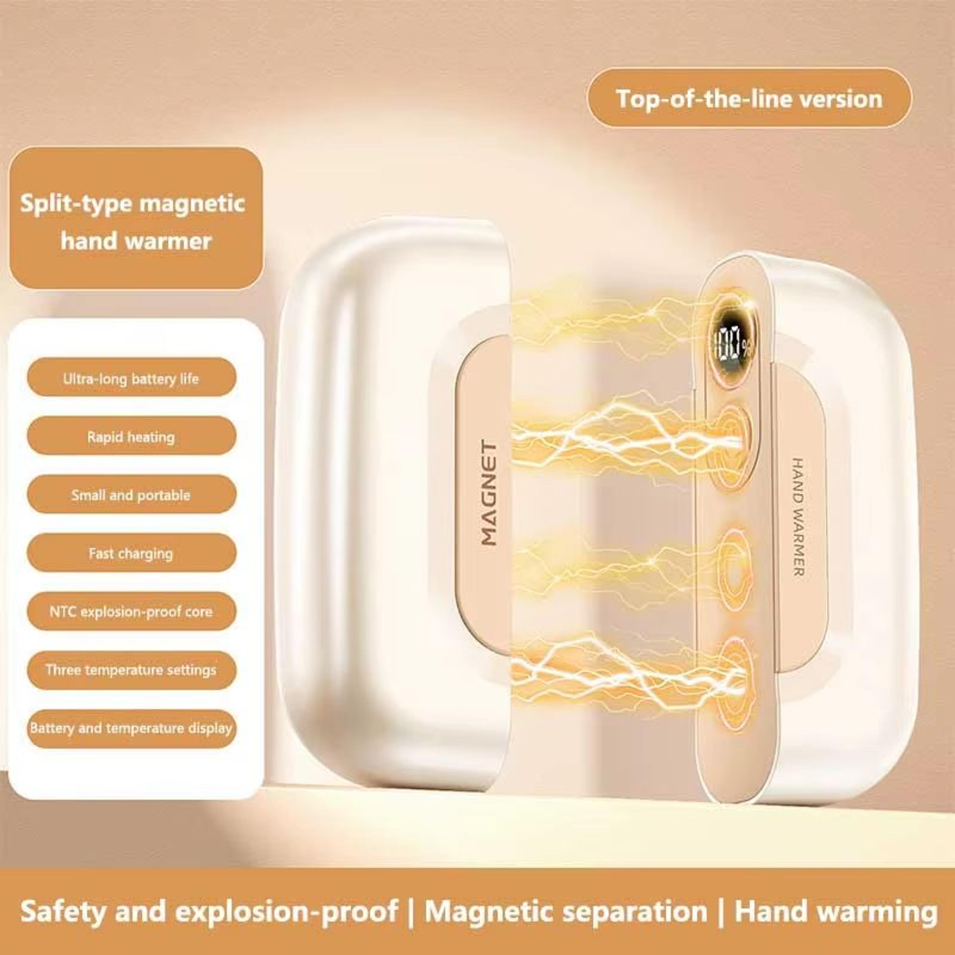 WarmWave 2in1 Magnetic Hand Warmer And 60000 MAh Power Bank  Portable USB Rechargeable Pocket Heate 9