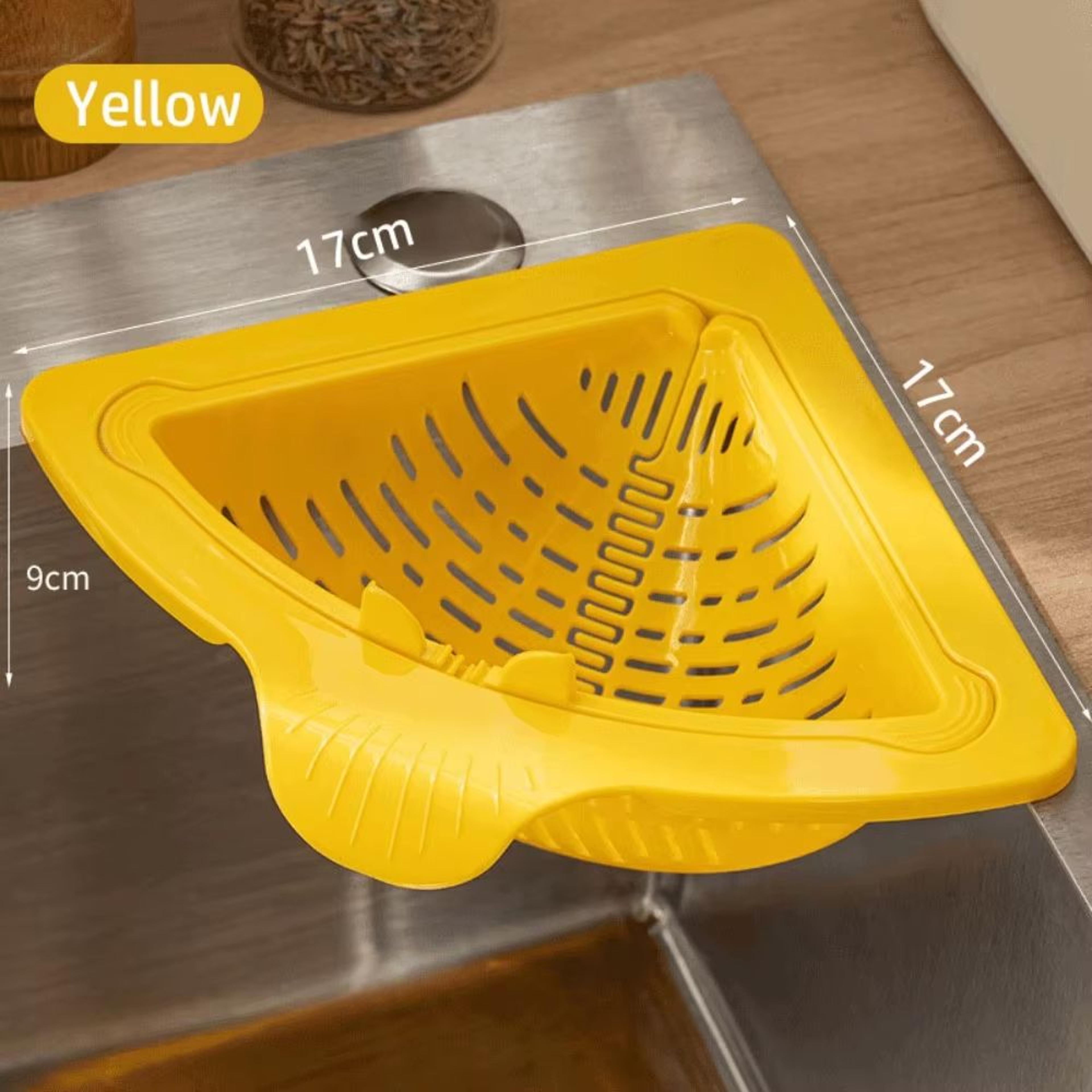 Magnetic Triangle Sink Drain Basket With Anti Leak Strainer Filter 9