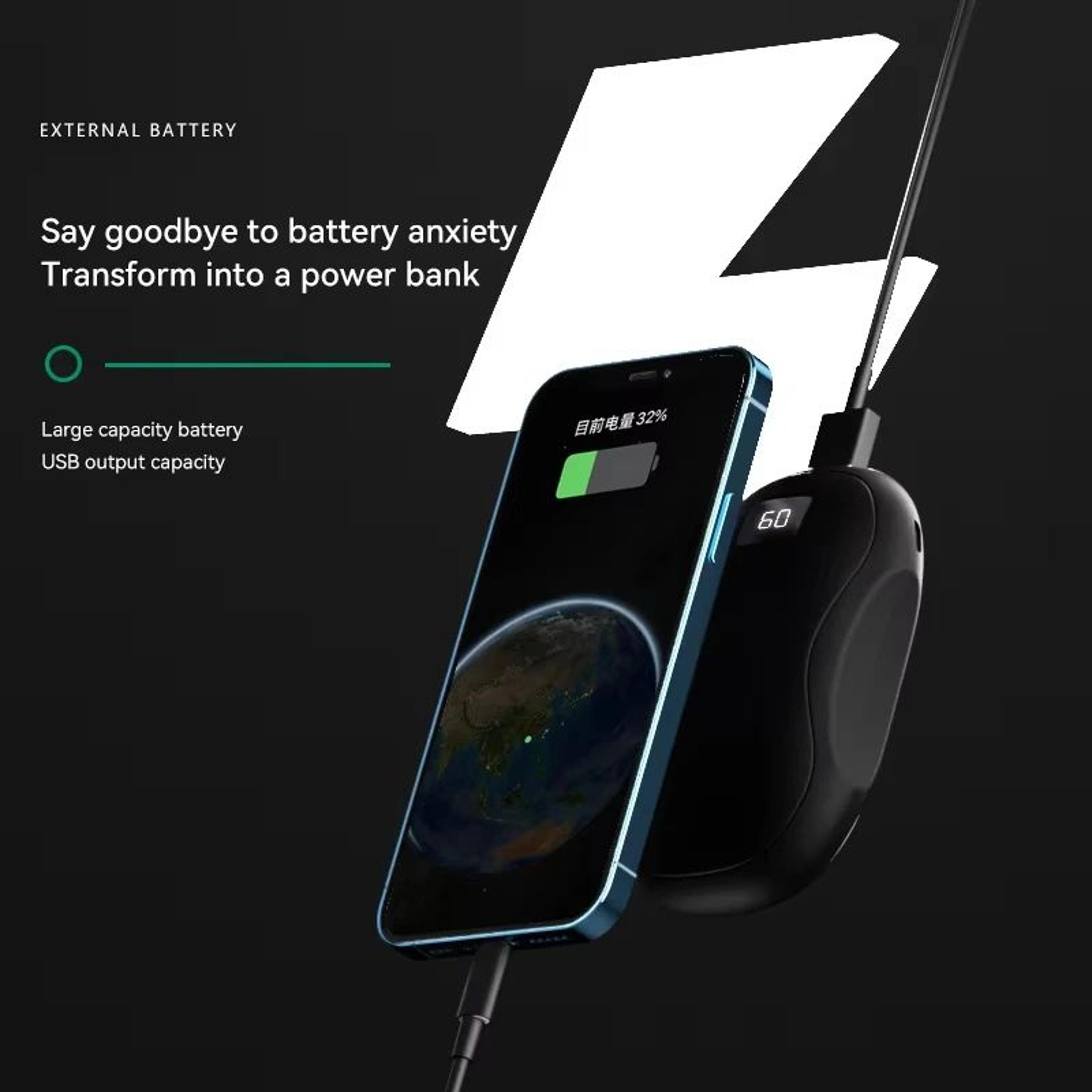 50000mAh Portable Electric Hand Warmer Power Bank For Winter Outdoors 3