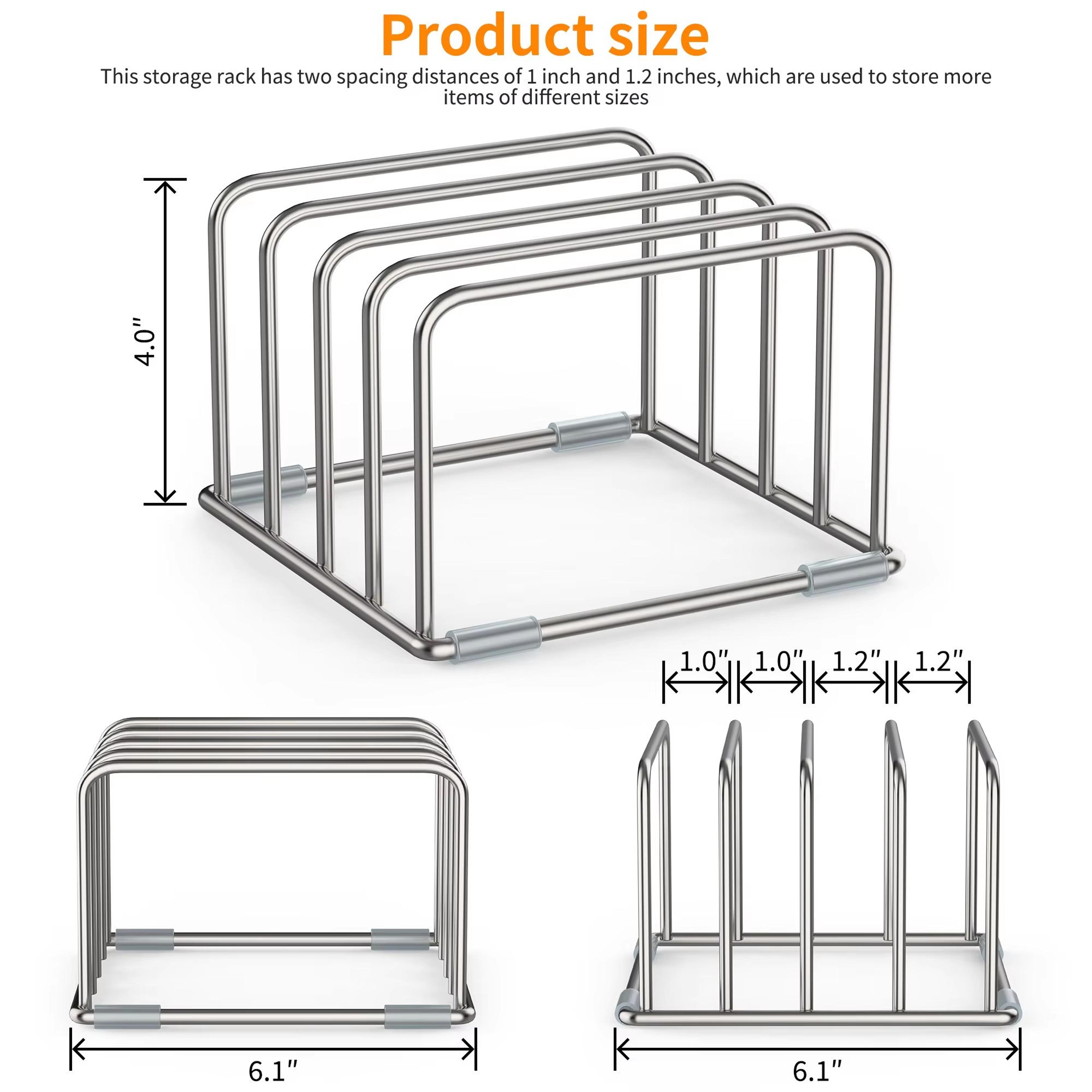 Stainless Steel Cutting Board Holder Stand Rack For Chopping Board Storage 3