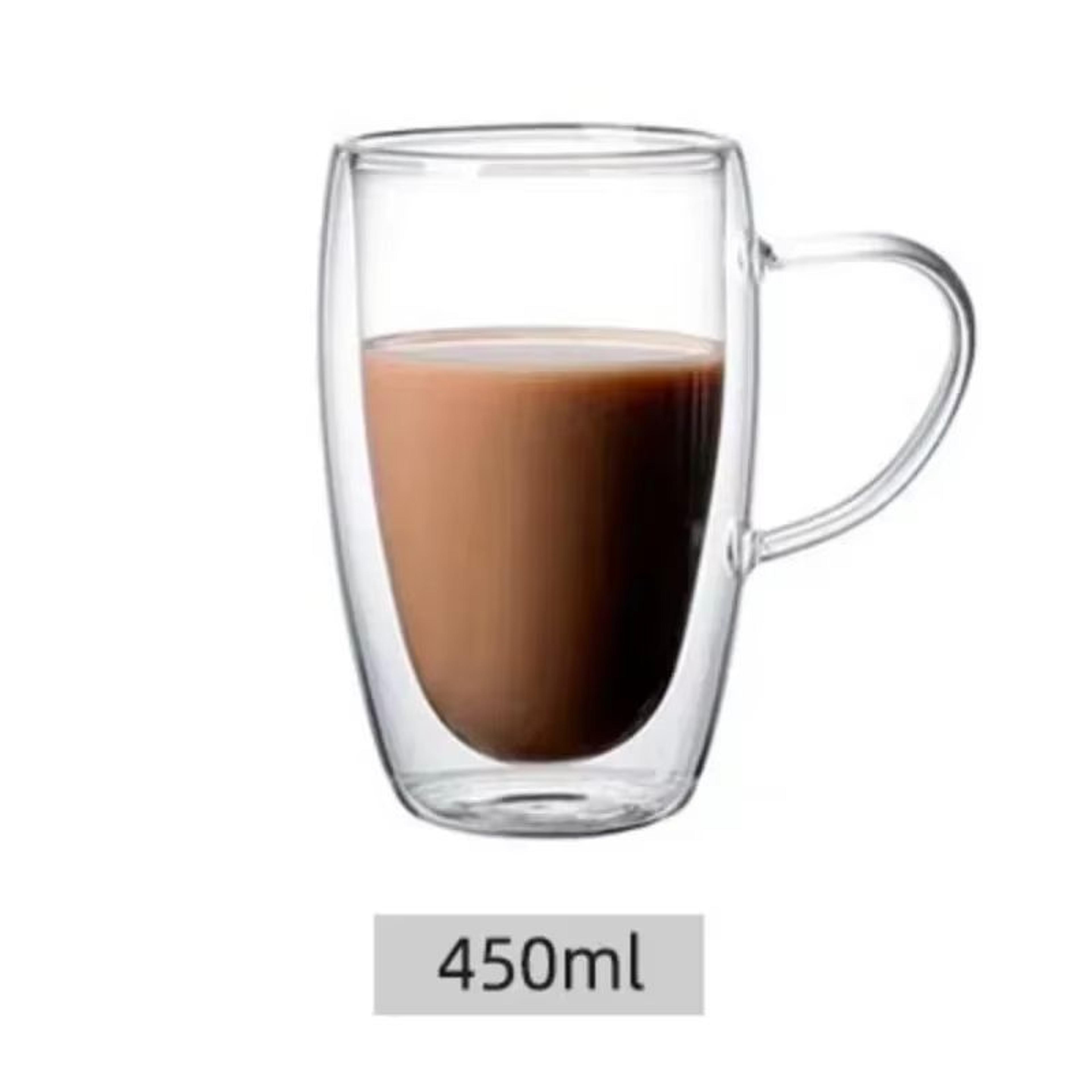 Transparent Double Wall Borosilicate Glass Cup 150450 Ml Insulated Coffee Tea  Juice Mug 9