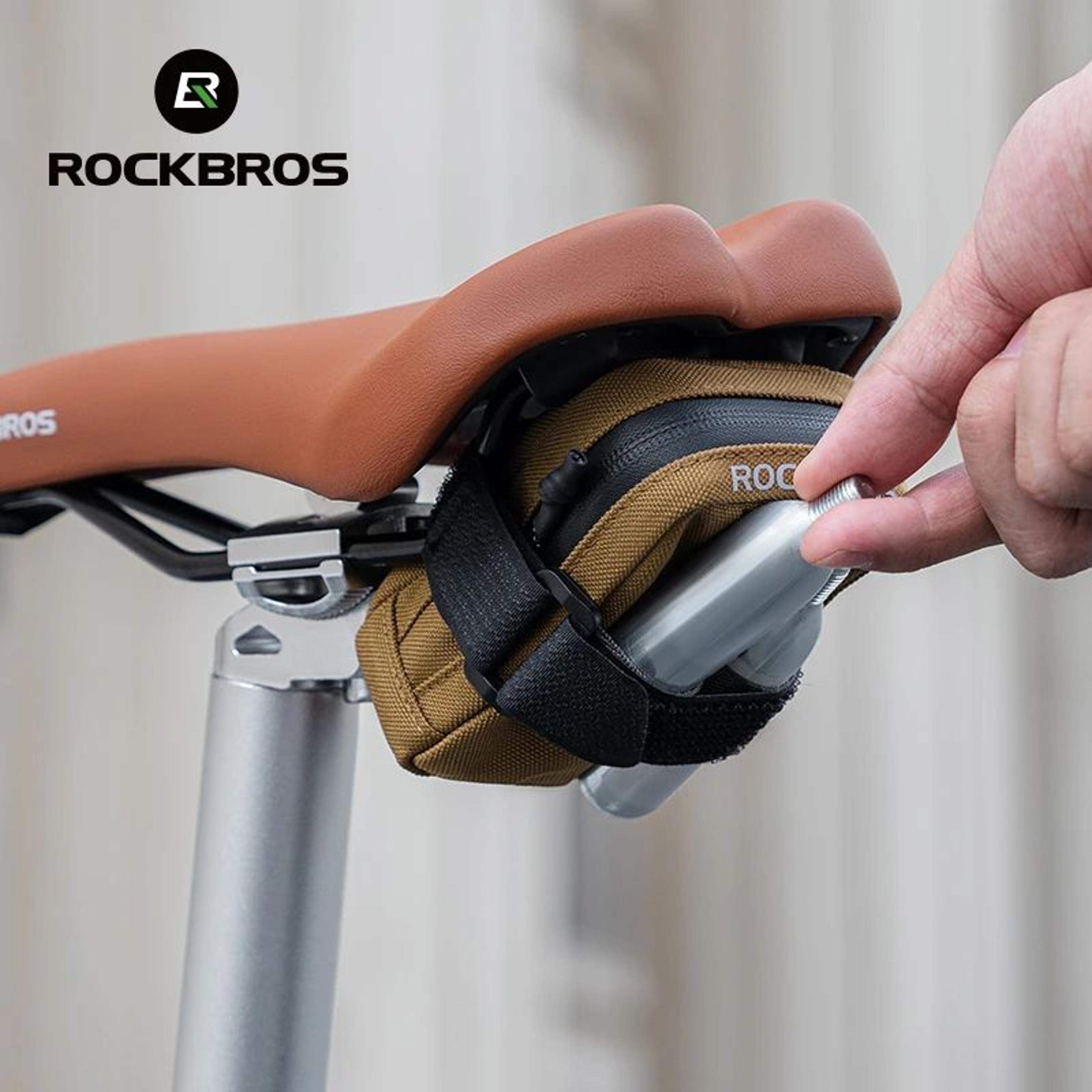 ROCKBROS 035L Mini Bike Saddle Bag Lightweight Portable Cycling Storage Pouch 2
