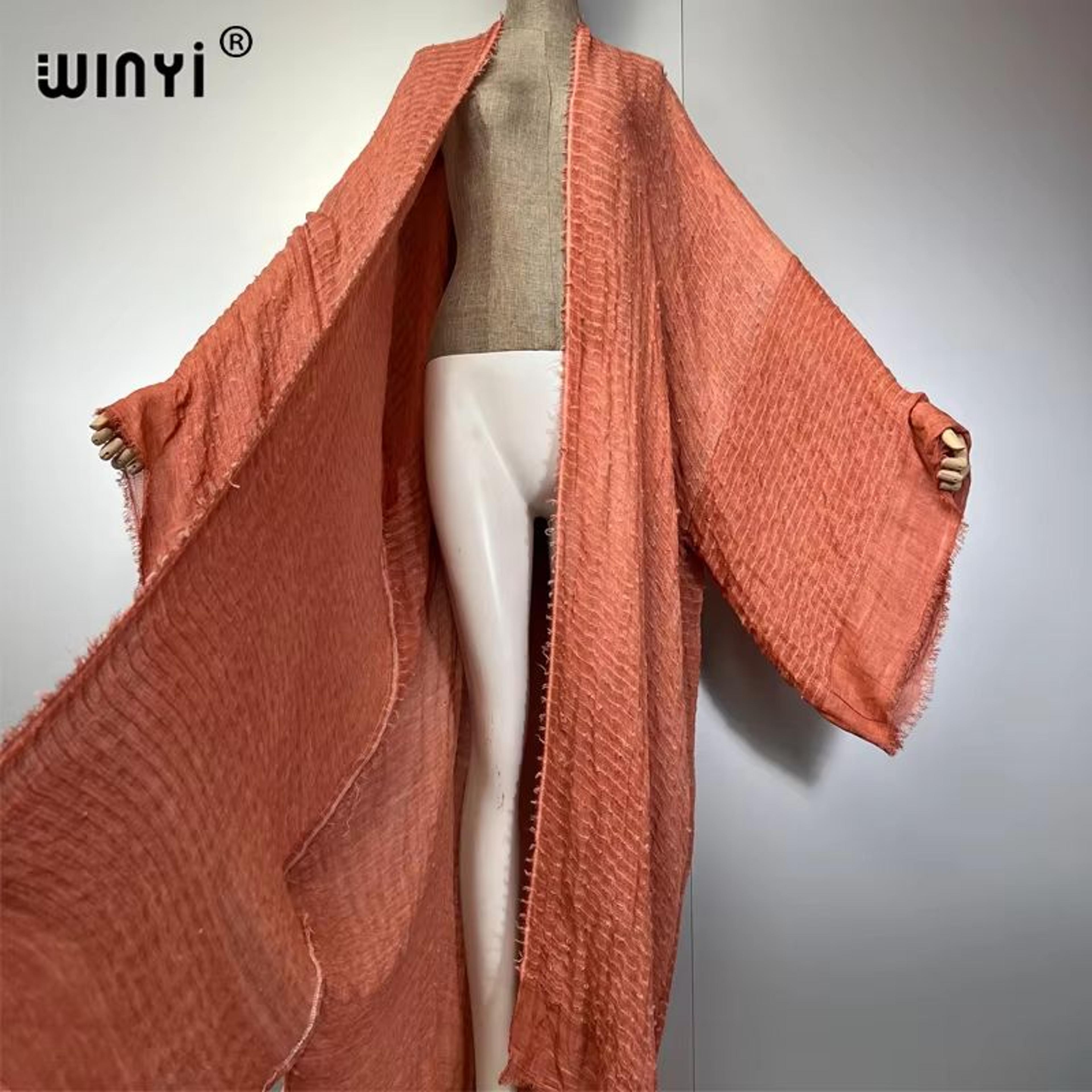 Luxury Sheer Beach Kimono Abaya Maxi Cover Up For Women 1