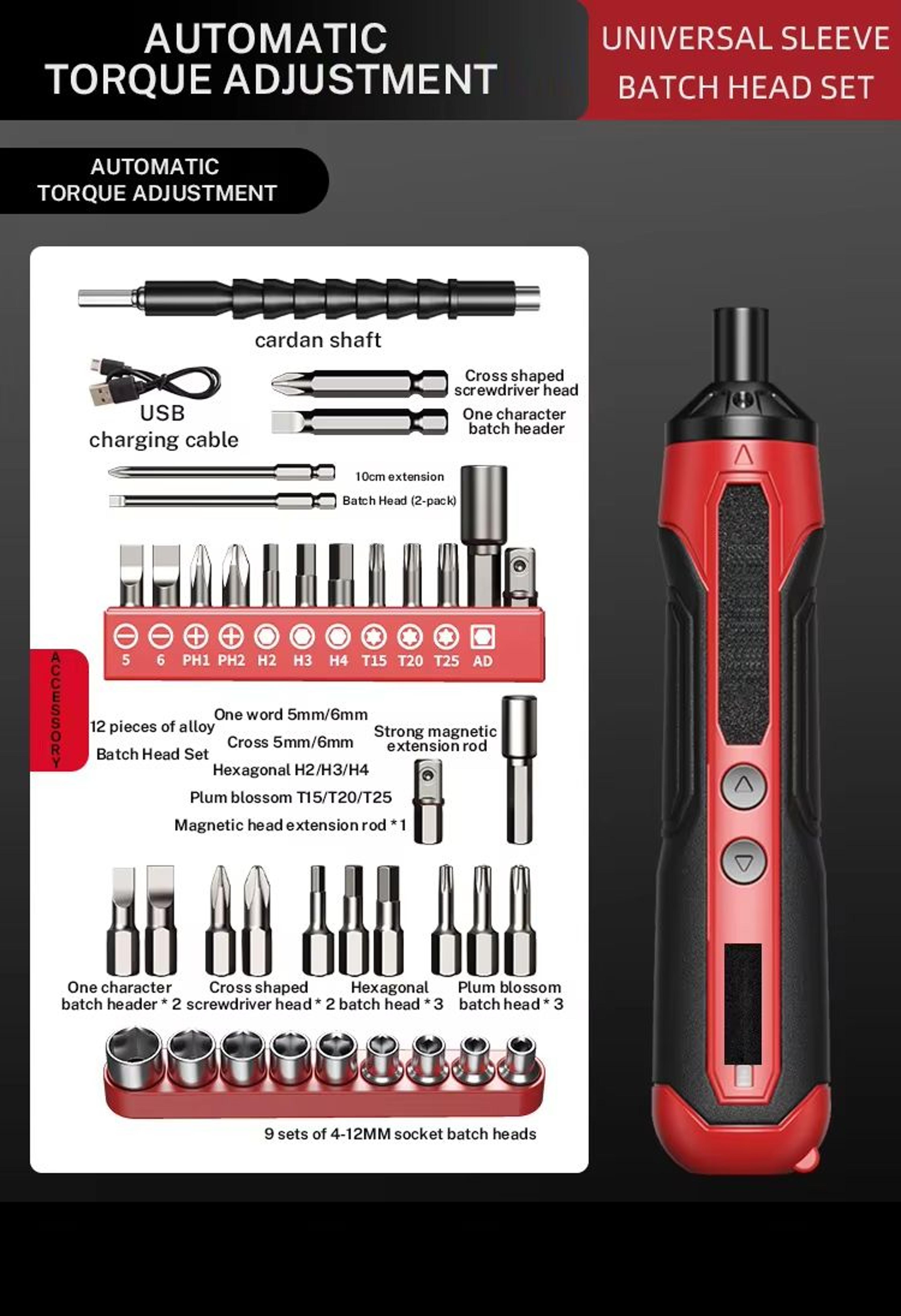 Rechargeable Precision Electric Screwdriver  Mini Drill Set 8