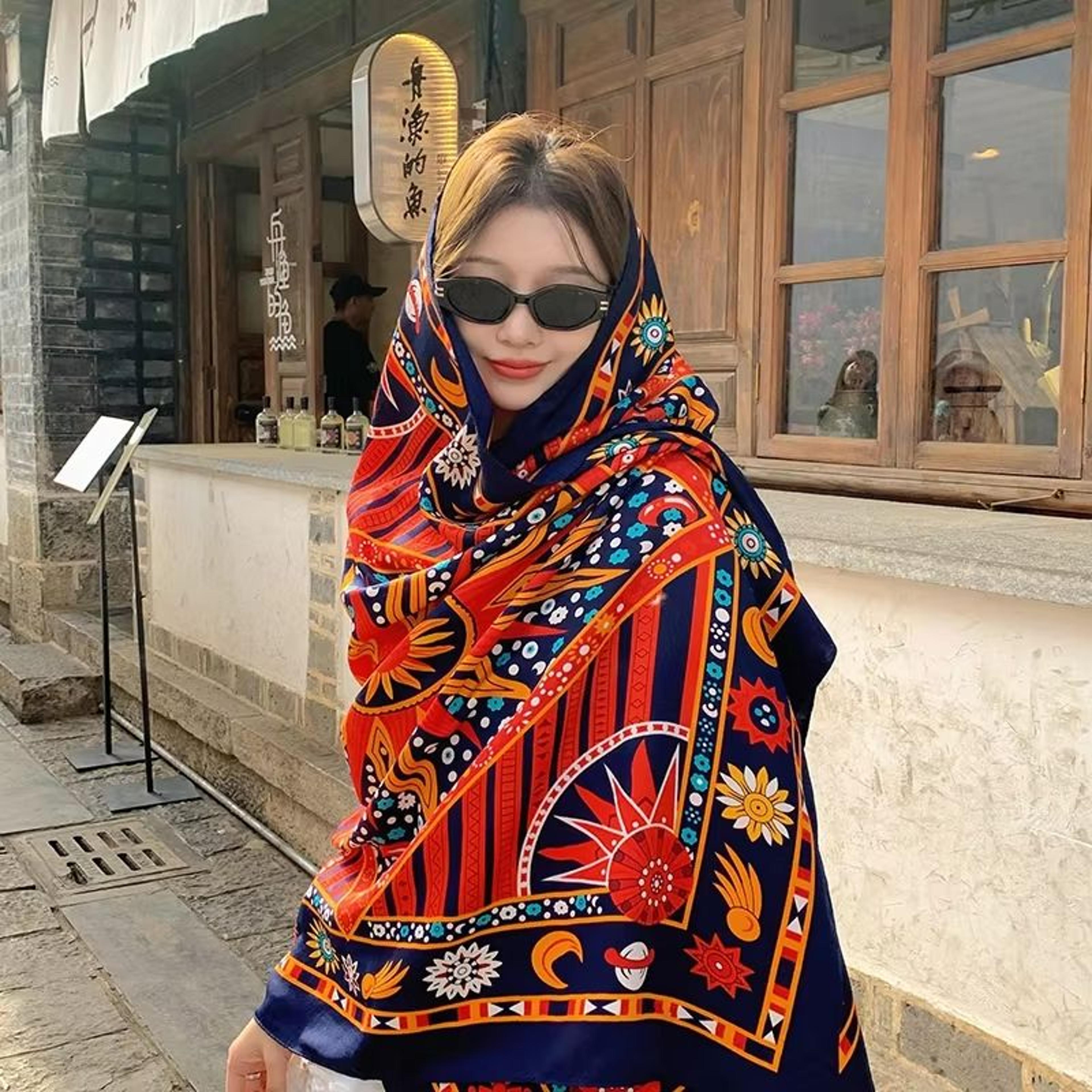 Large 3543x7087in Beach Sarong Wrap Scarf For Sunscreen And Travel 14