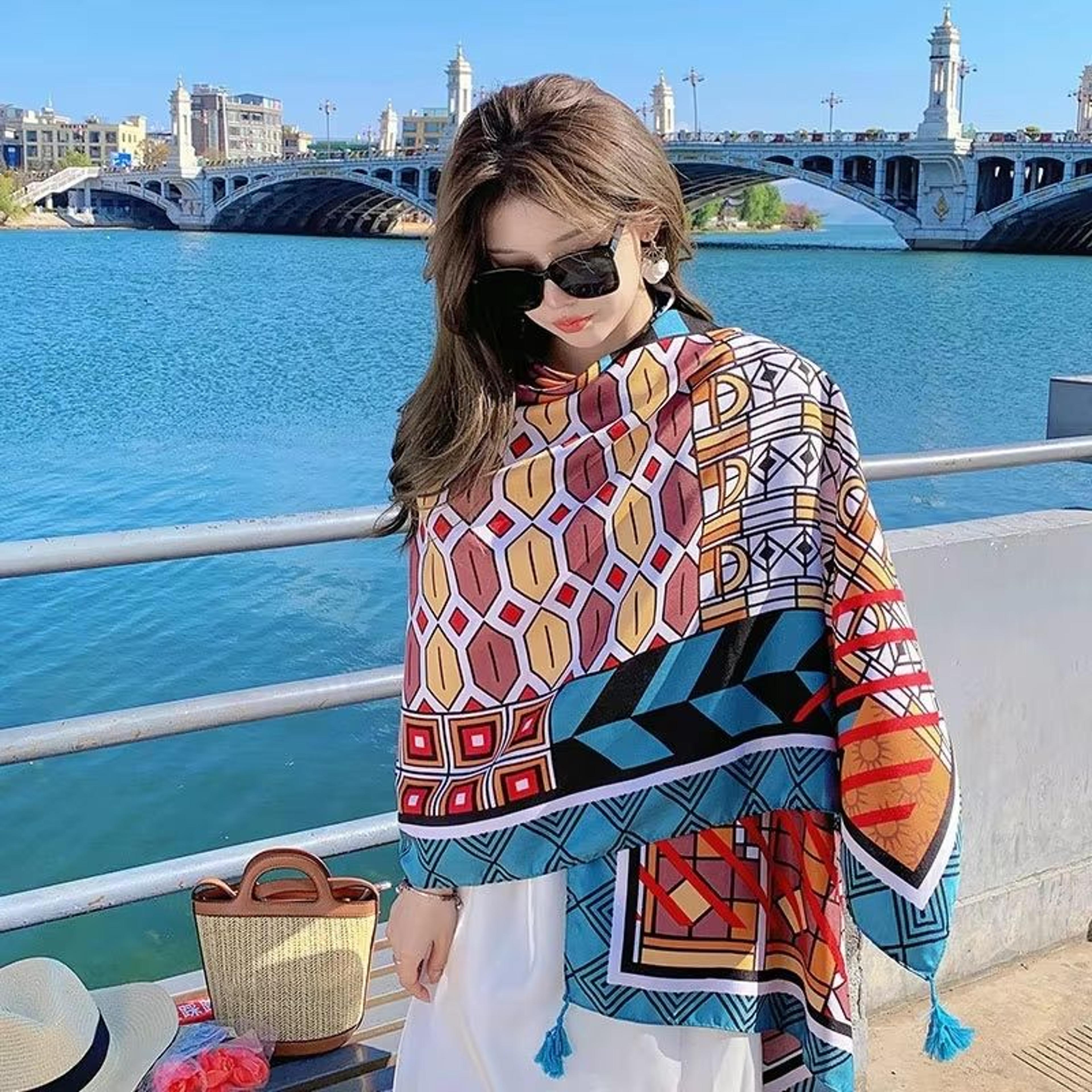Large 3543x7087in Beach Sarong Wrap Scarf For Sunscreen And Travel 20