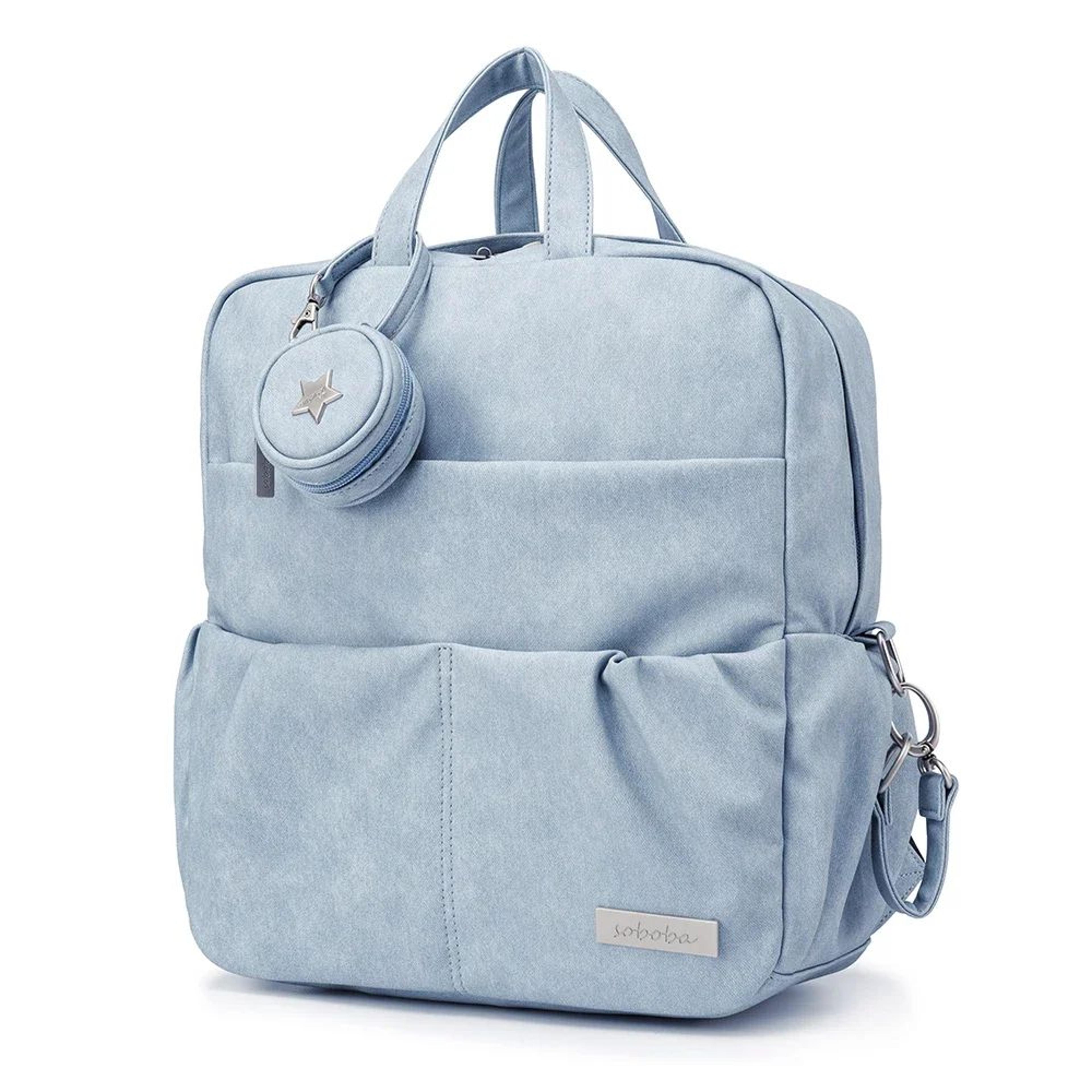 soboba waterproof diaper backpack large capacity with pacifier holder for newborn baby