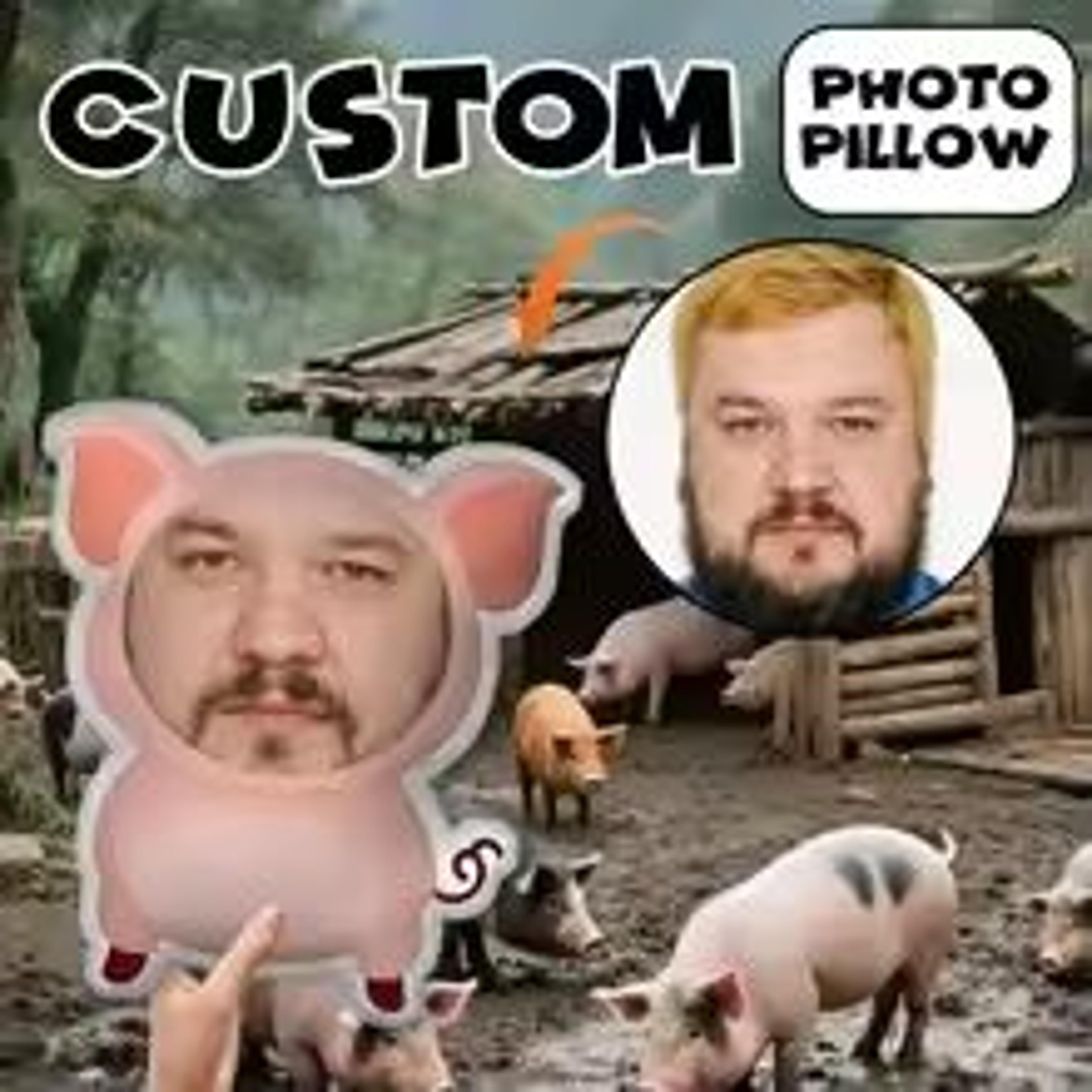 Personalized Pink Pig DoubleSided Printed Cushion  Fun Face Pillow And Seat Cushion Gift 3