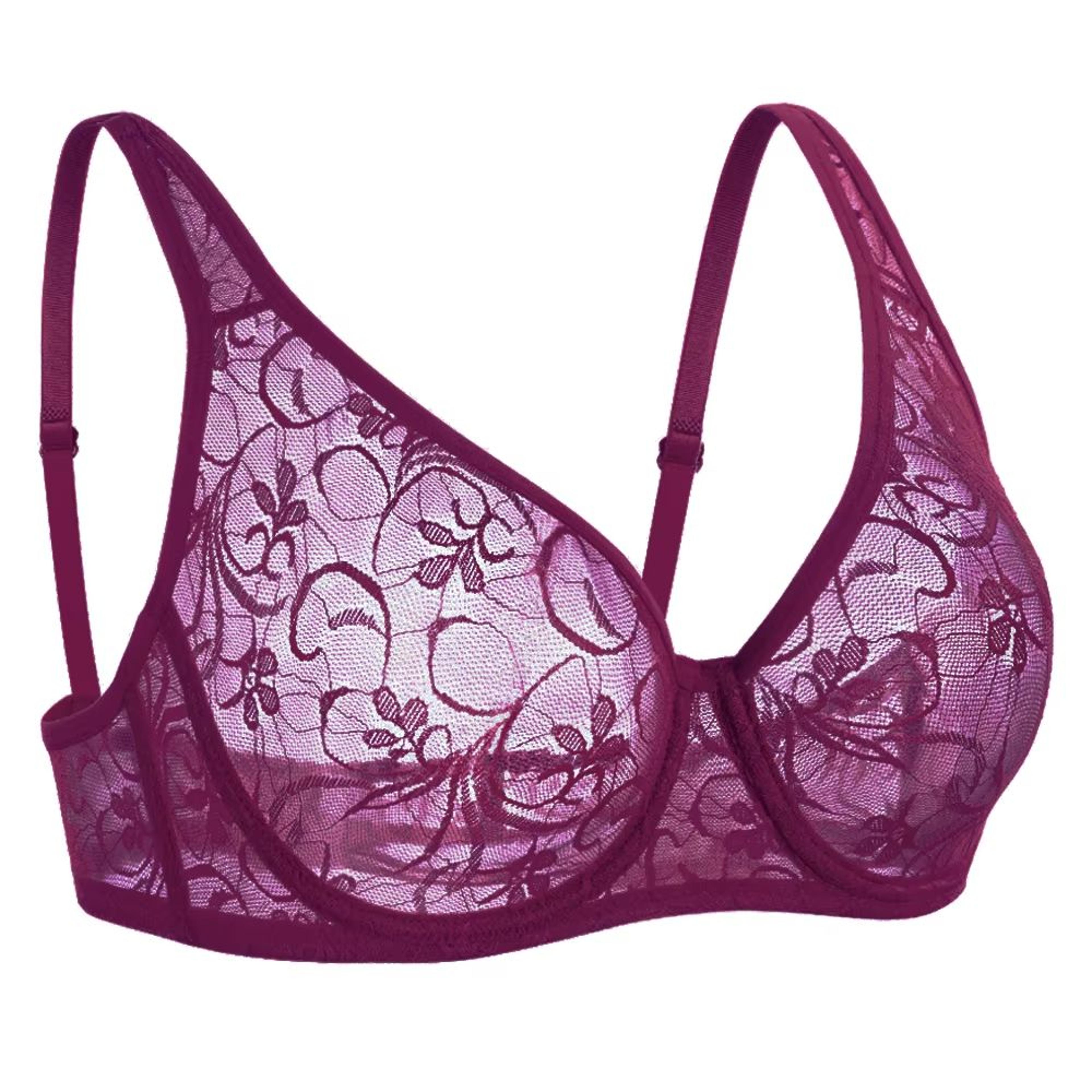 Elegant Curve Lace Underwired Bra For Plus Size Women 6
