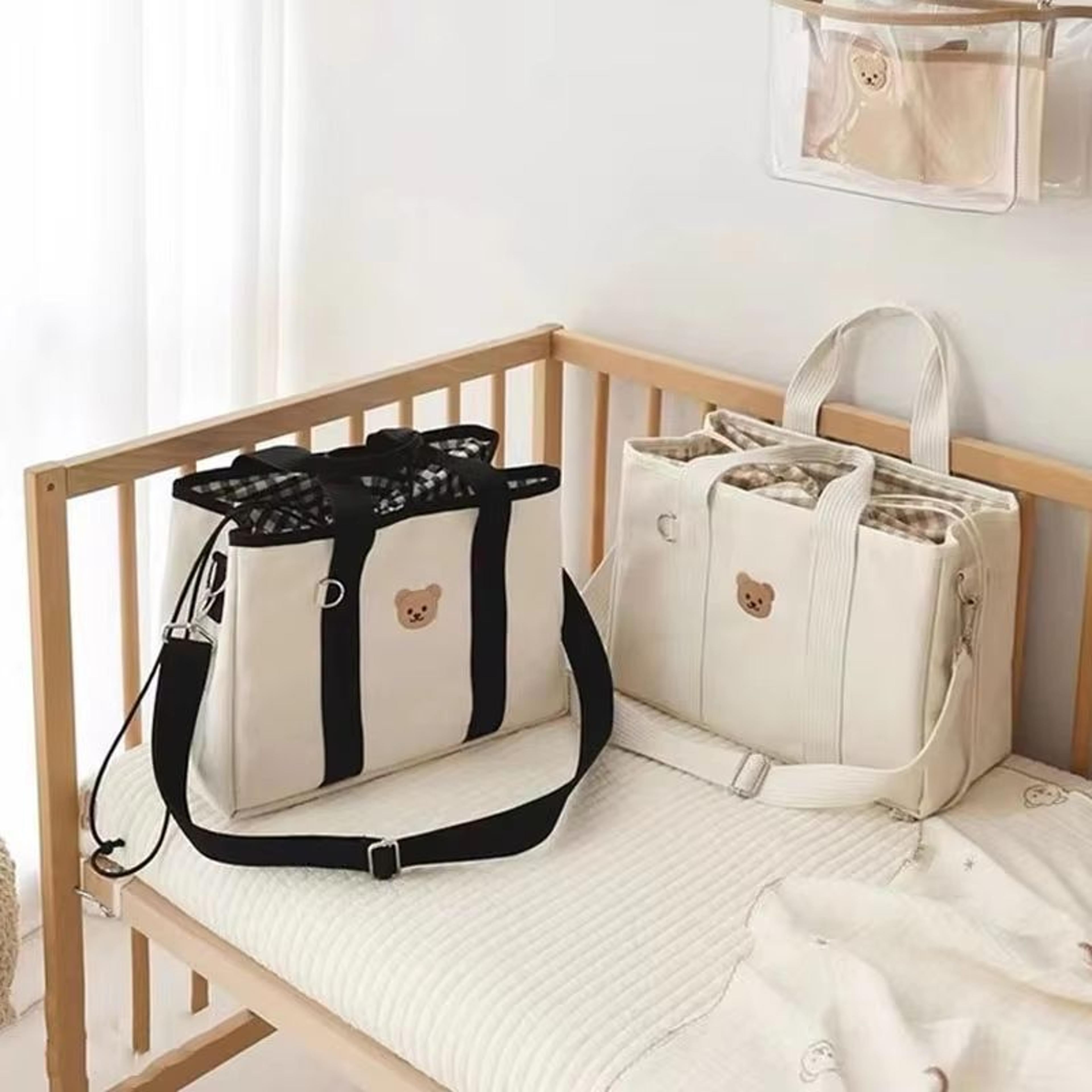 multi-pocket baby diaper bag for moms