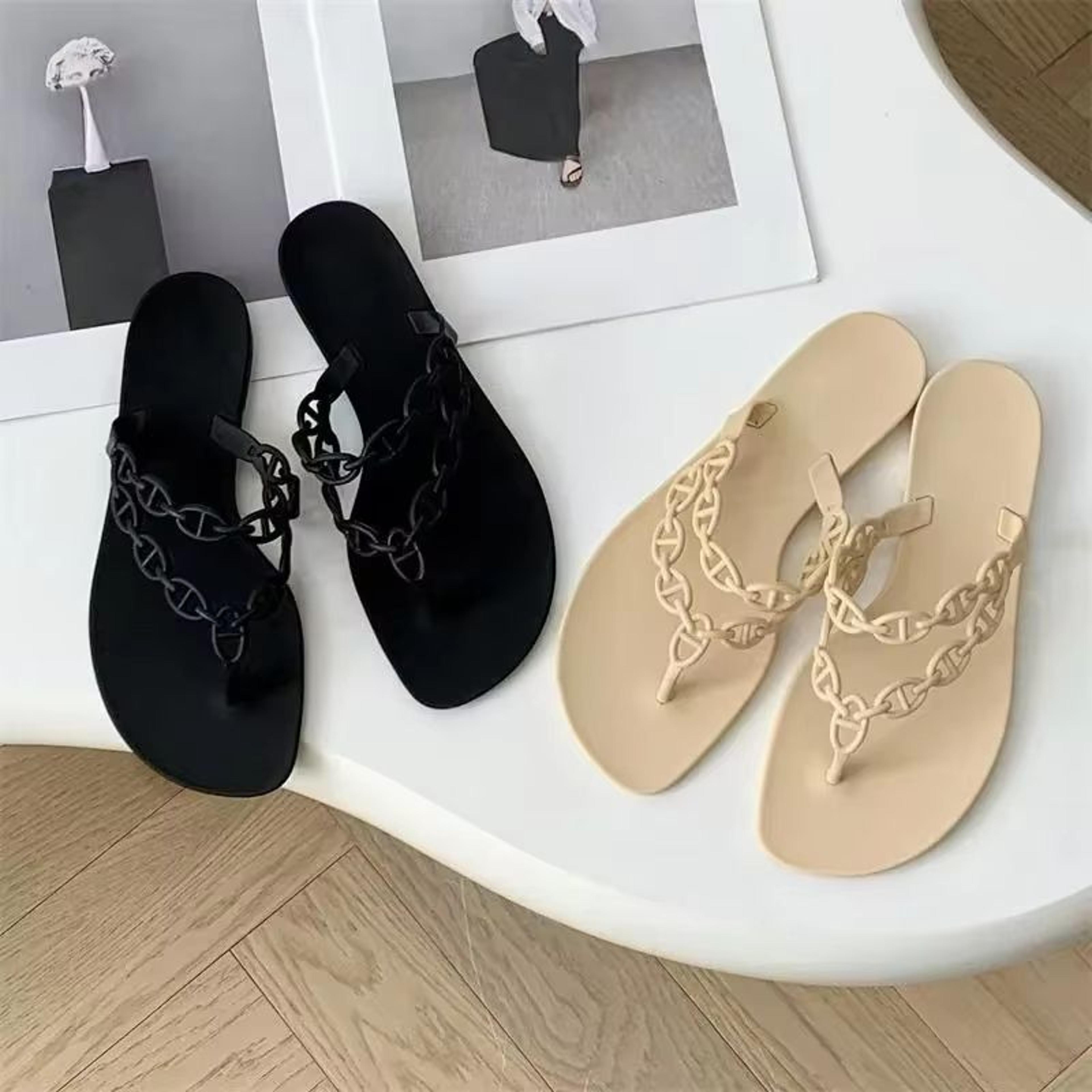 CrystalClear Bow Jelly Flip Flops For Women Rivet Detail Beach Slippers 4