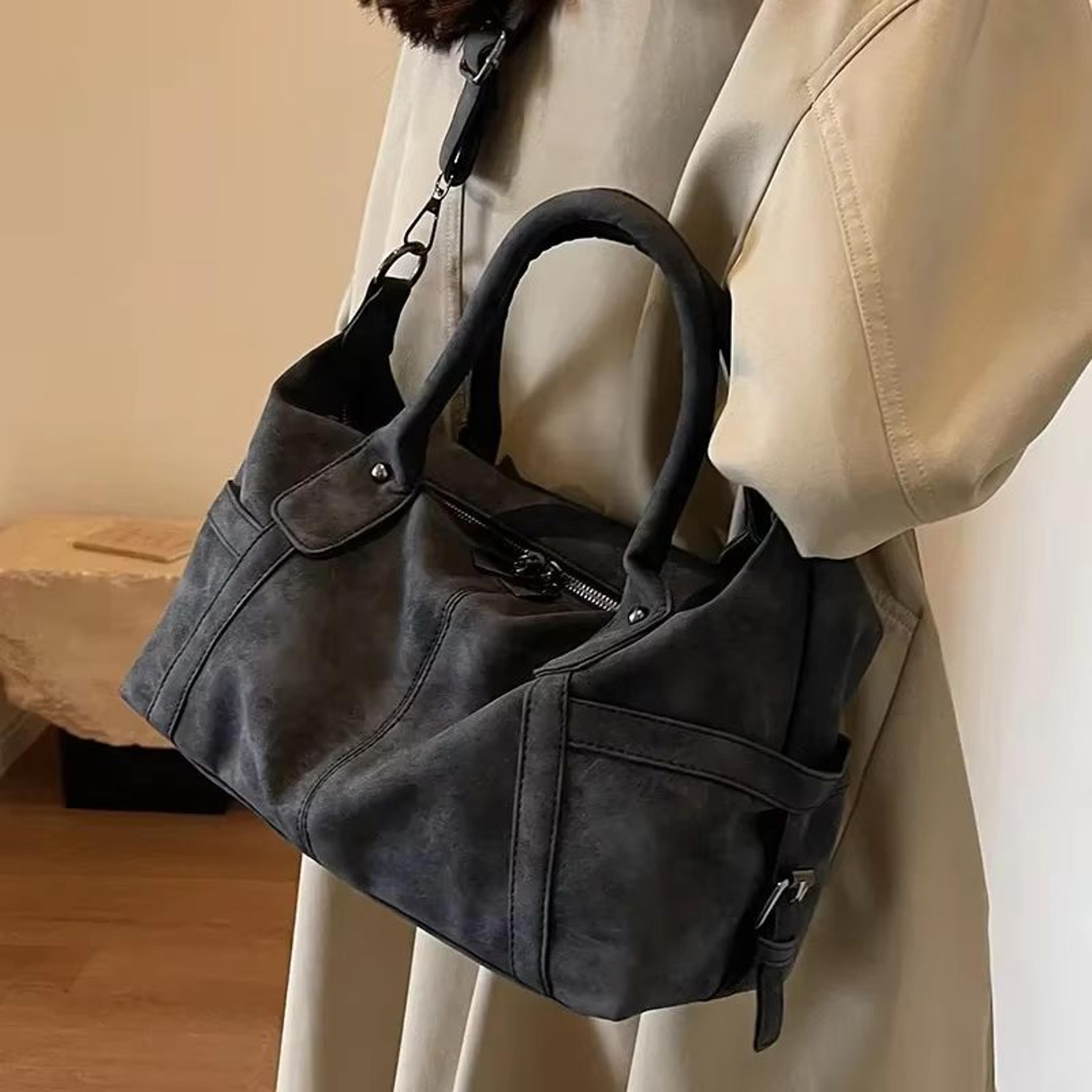 vintageease pu leather shoulder bag for women 2025 korean fashion