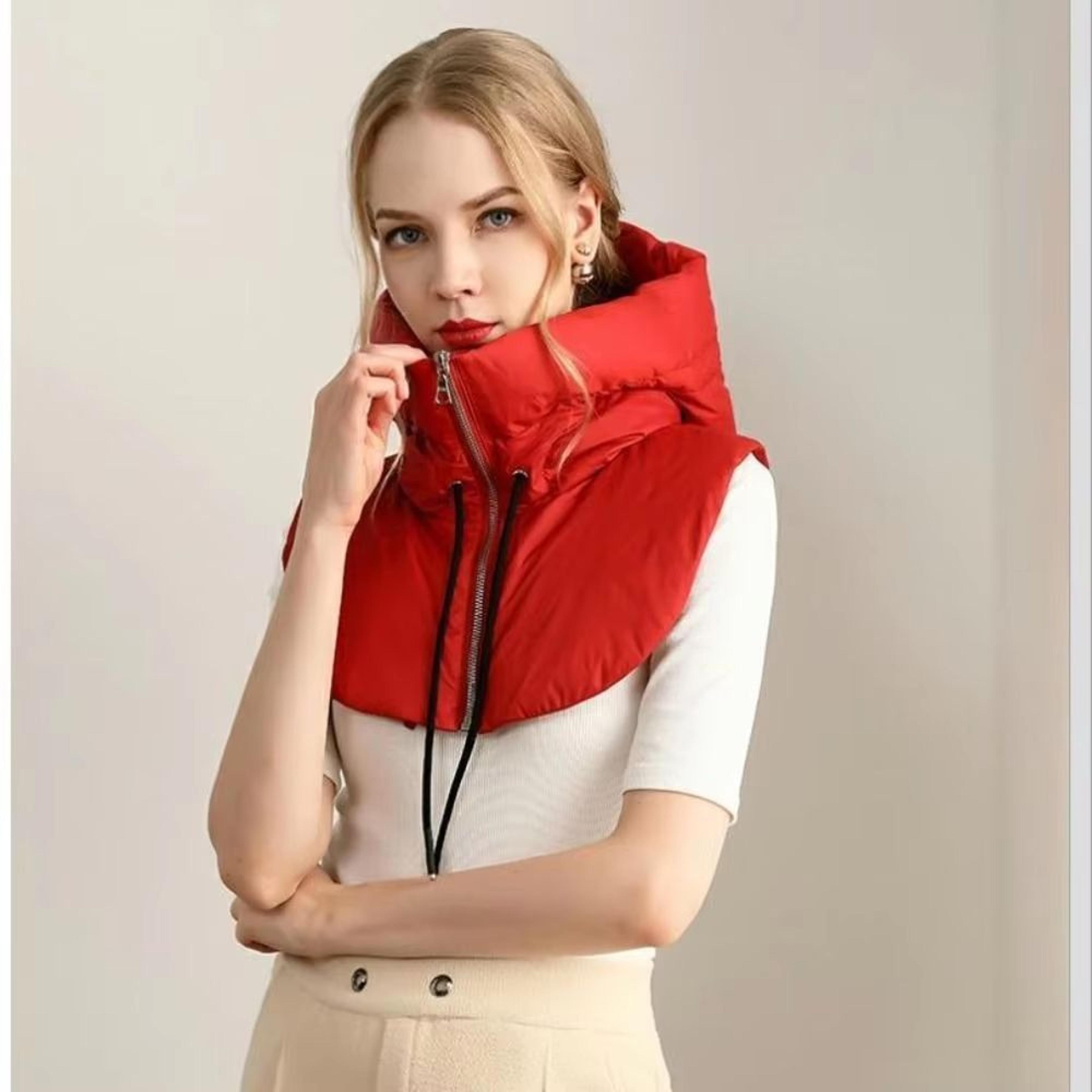 AirLayer Ultralight Down Hooded Womens Balaclava Hat With Removable Neck Cover 2