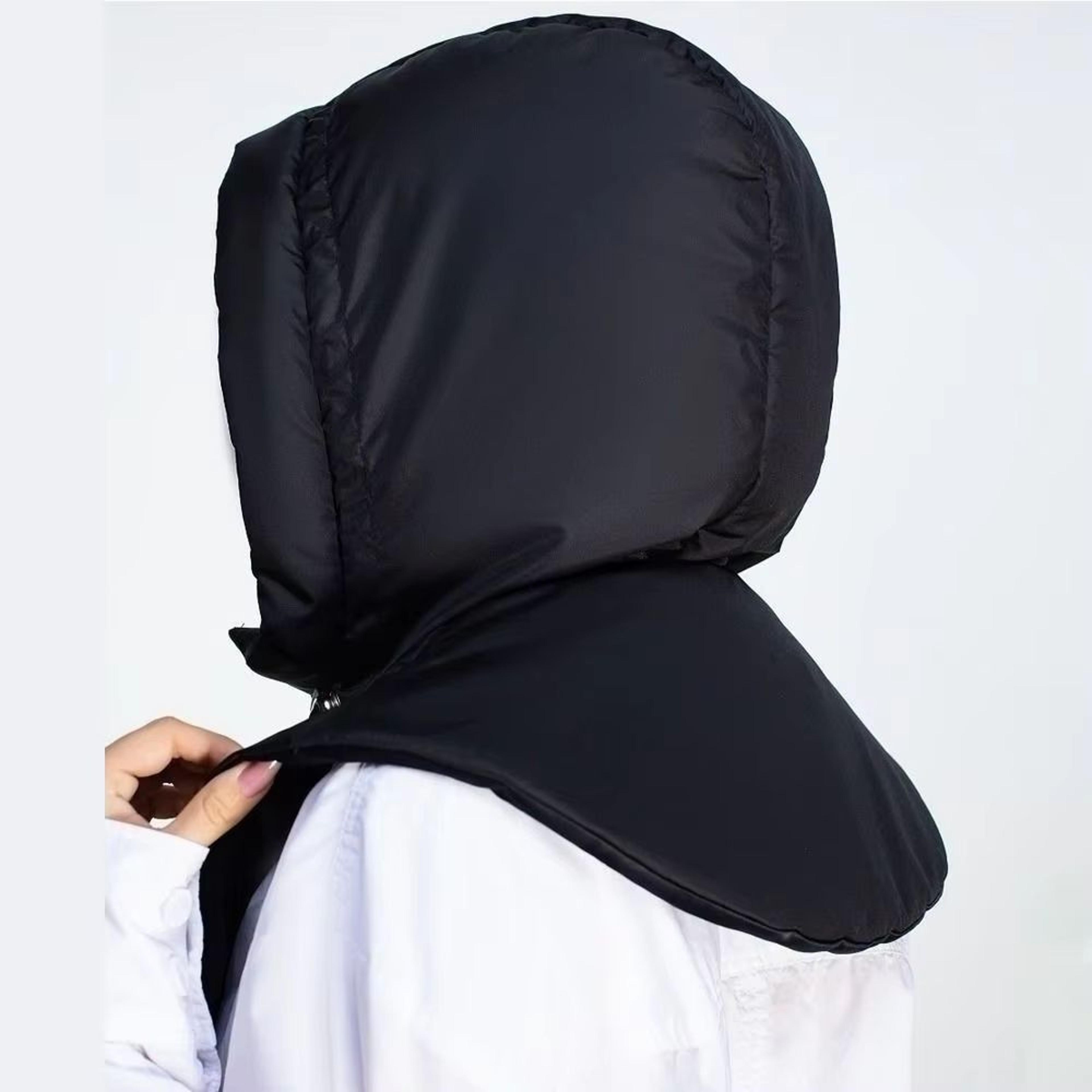AirLayer Ultralight Down Hooded Womens Balaclava Hat With Removable Neck Cover 3