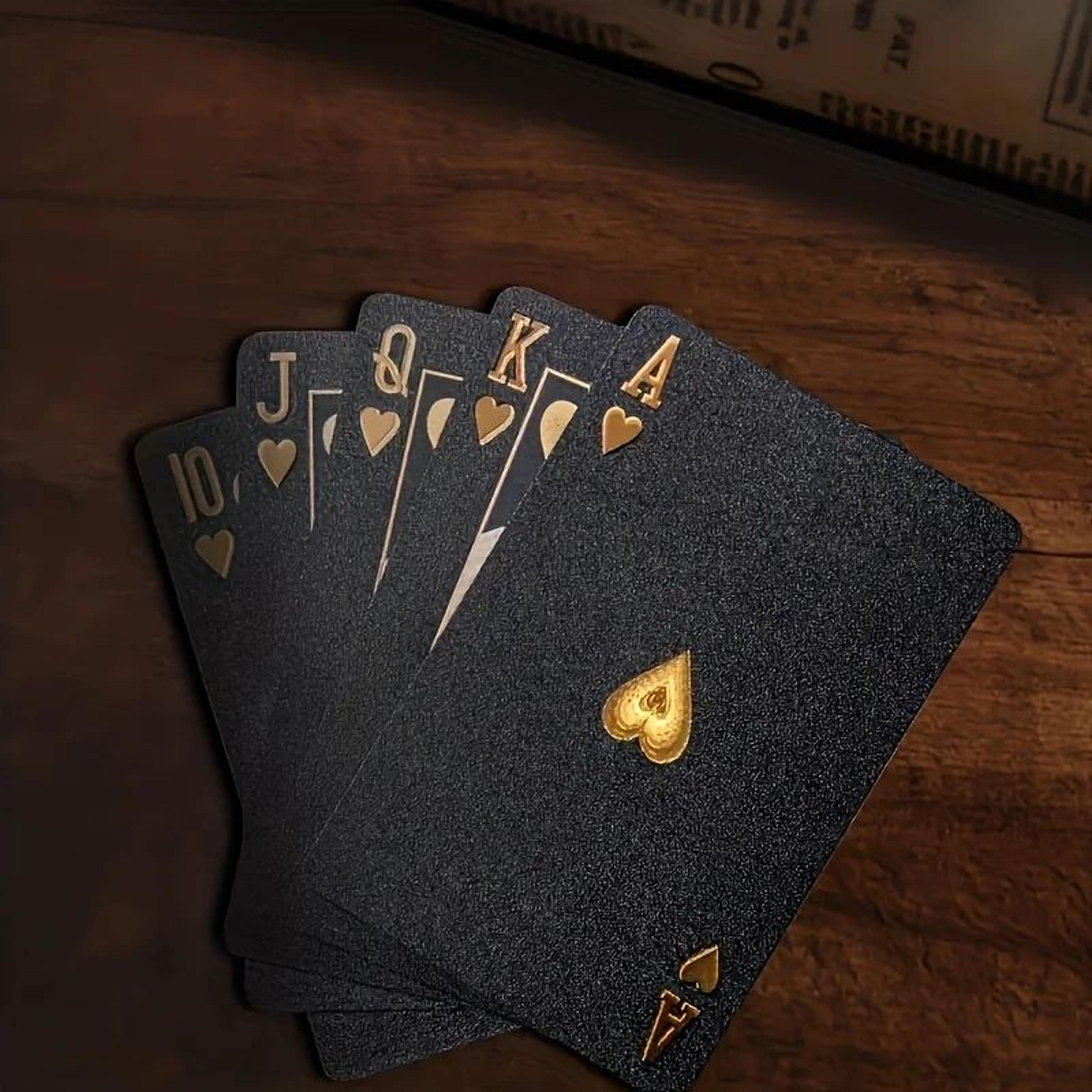 blackgold waterproof playing cards deck