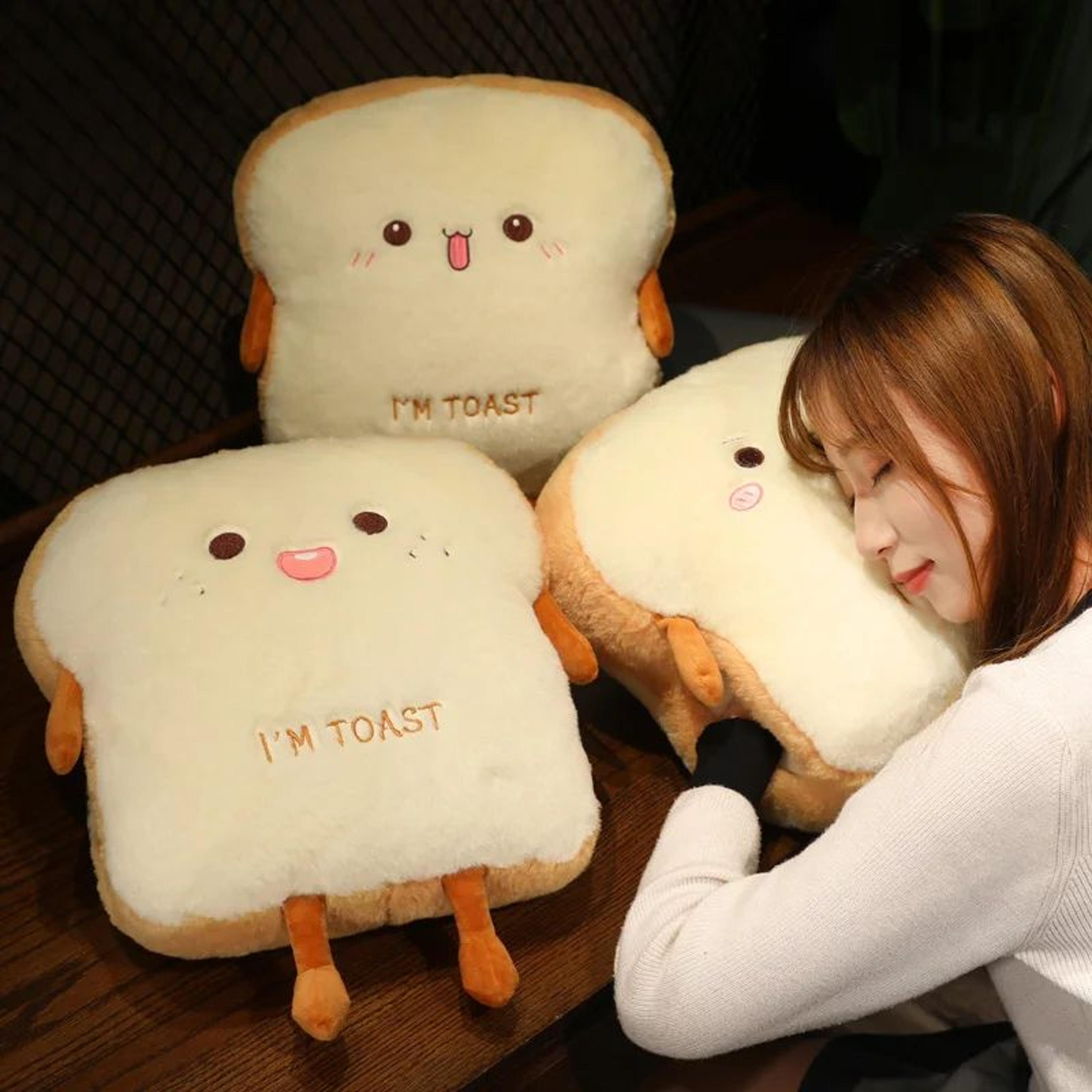 Soft Plush Bread Pillow 138in Toast Simulation Cushion Cute Home Decor Gift 2
