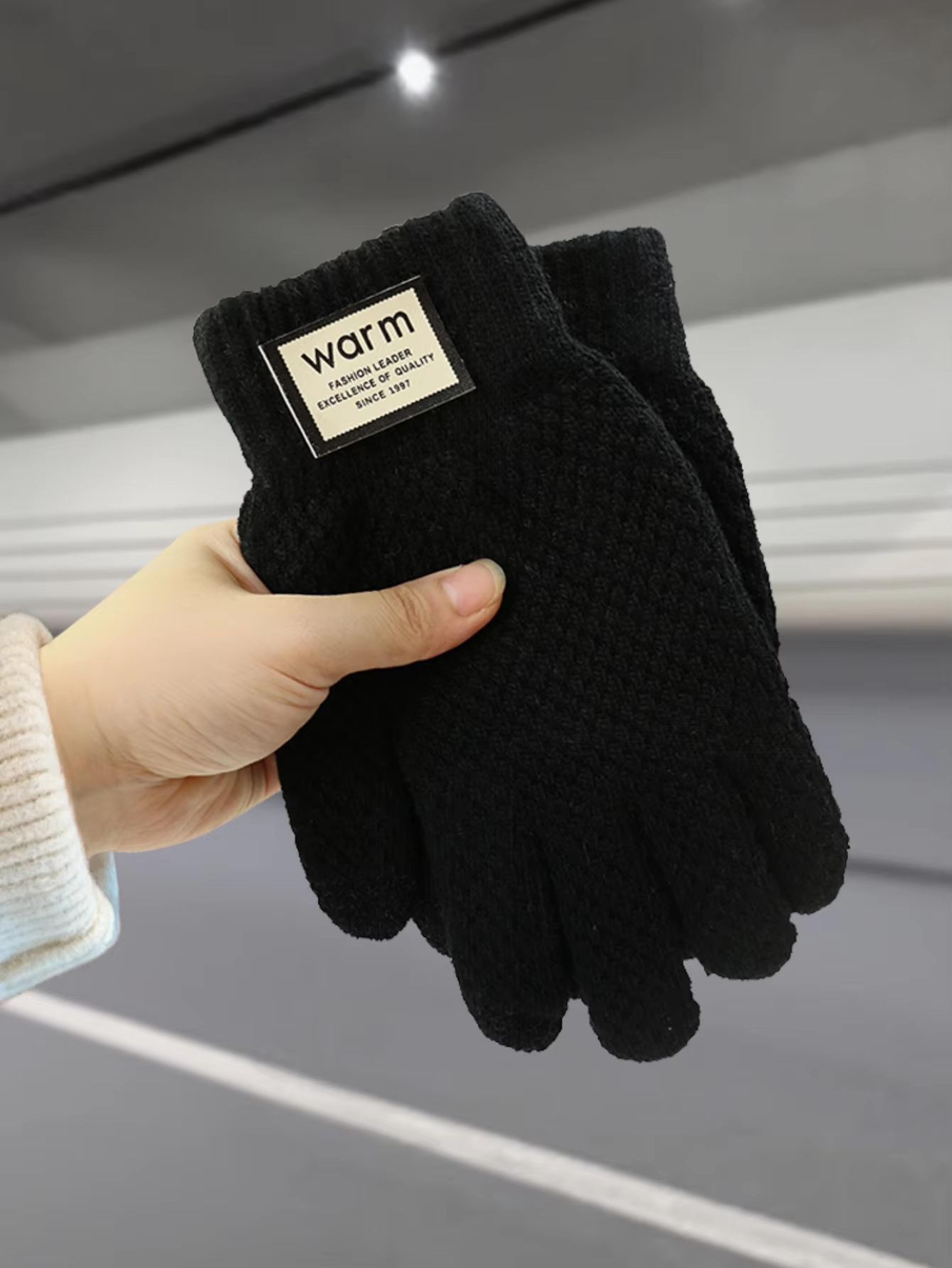 Warm FleeceLined Touchscreen Cotton Winter Gloves For Men Women Cycling Outdoor Use 2