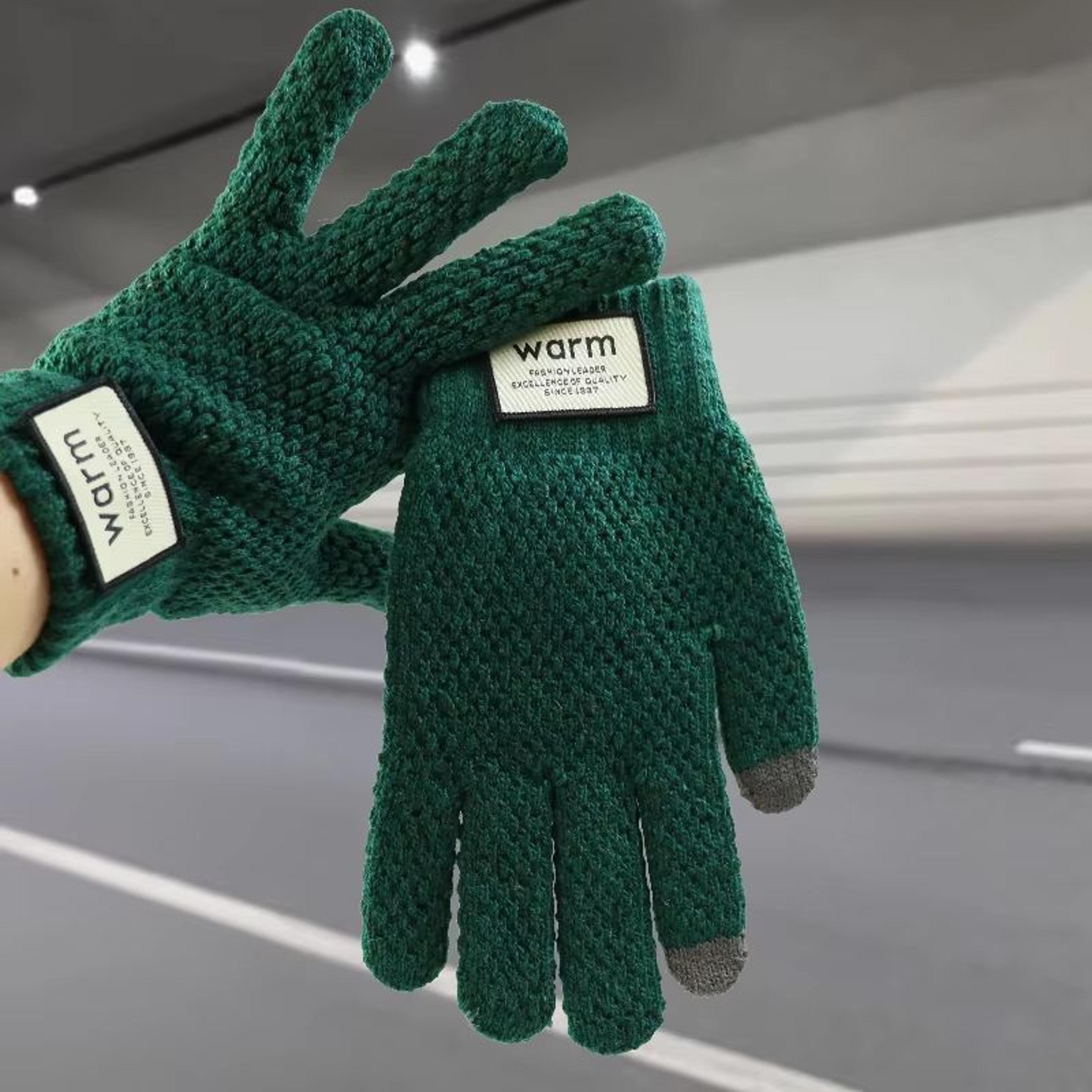 Warm FleeceLined Touchscreen Cotton Winter Gloves For Men Women Cycling Outdoor Use 8