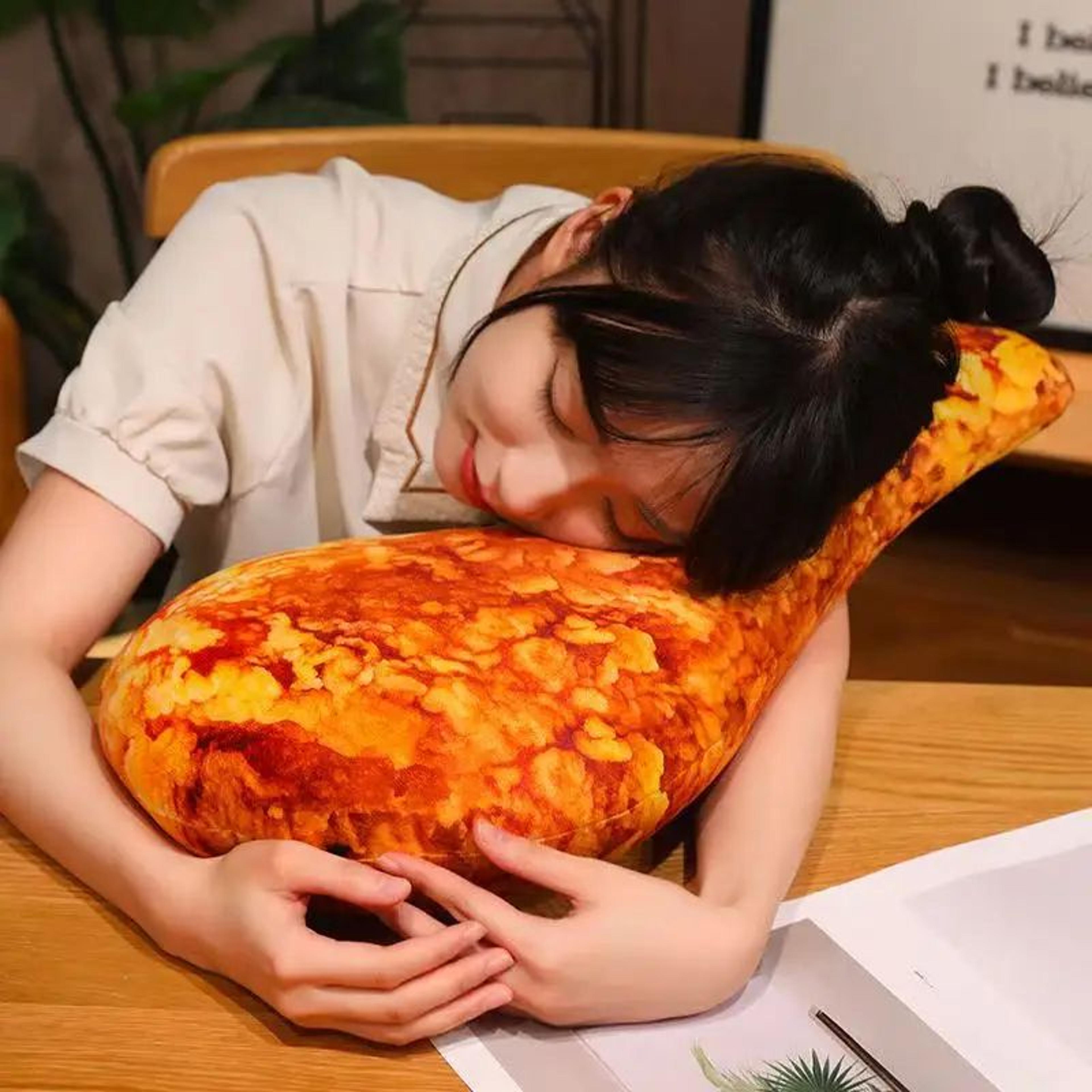 Simulated Crispy Chicken Leg Plush Pillow Toy  Cute AnimeStyle Stuffed Animal 3