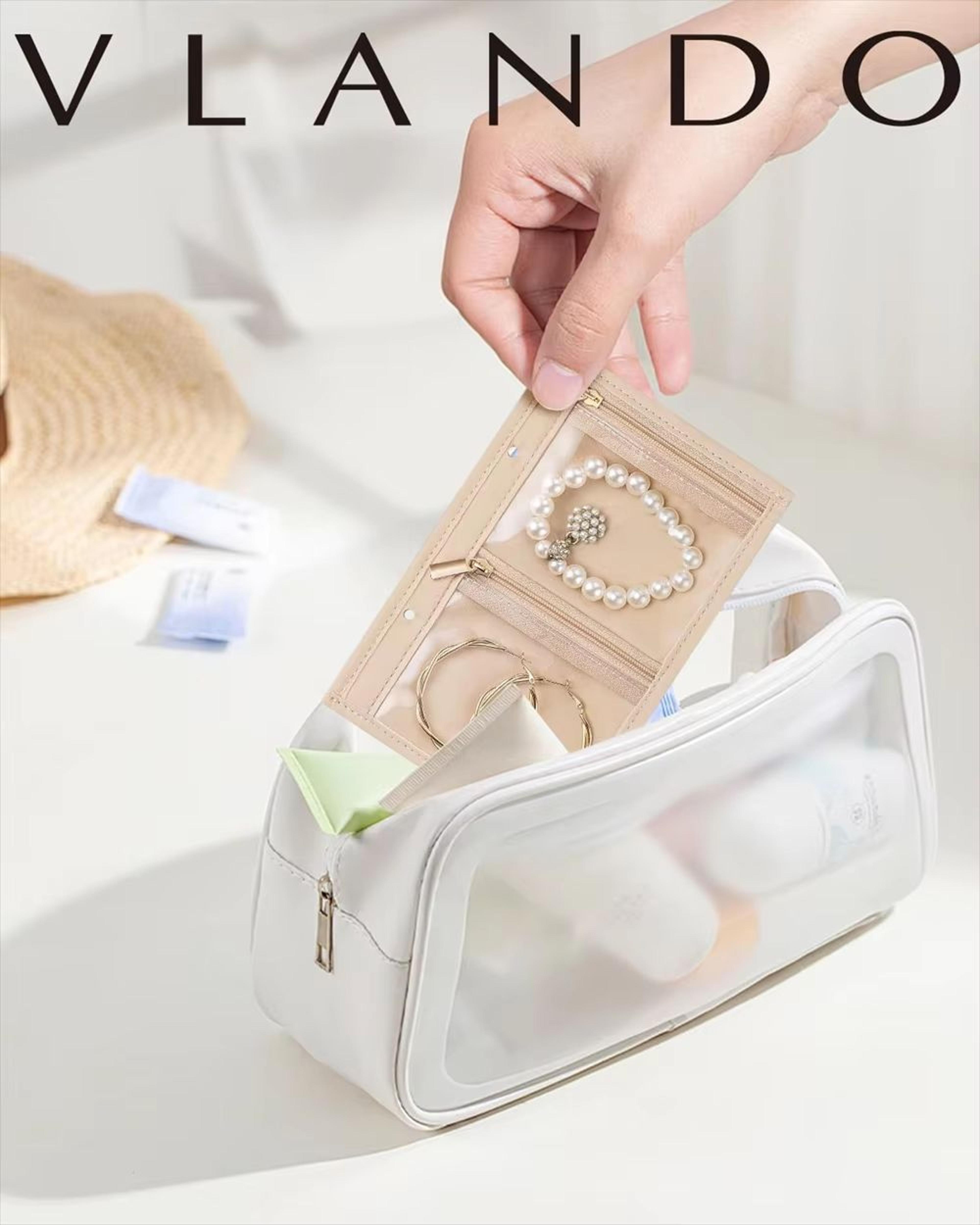 Travel Jewelry Organizer Book Ring Binder Jewelry Storage With Clear Zipper Pouches 4