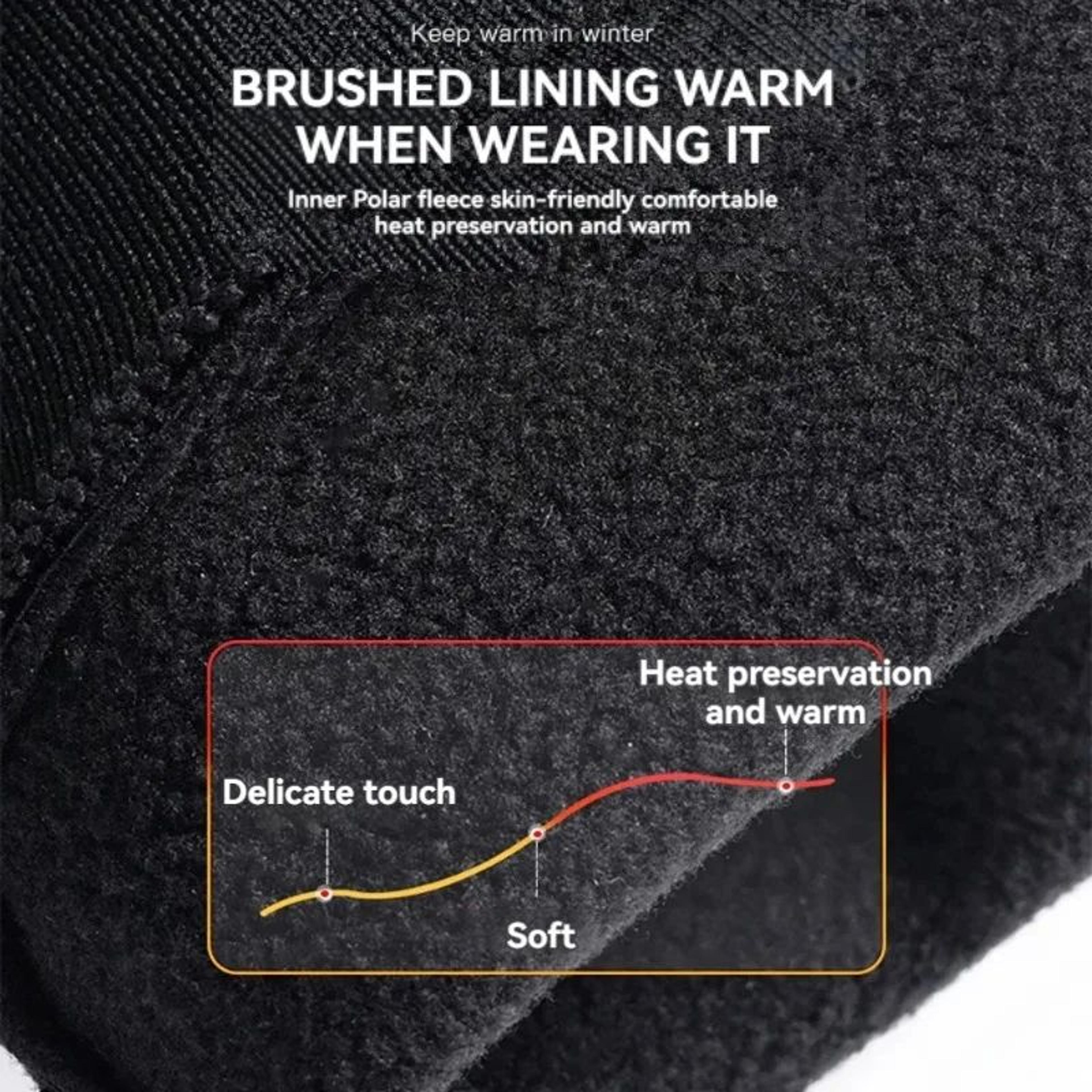 WinterGuard Extended Cuff Touchscreen Gloves Windproof Waterproof Warm Gloves For Ski And Cycling U 1
