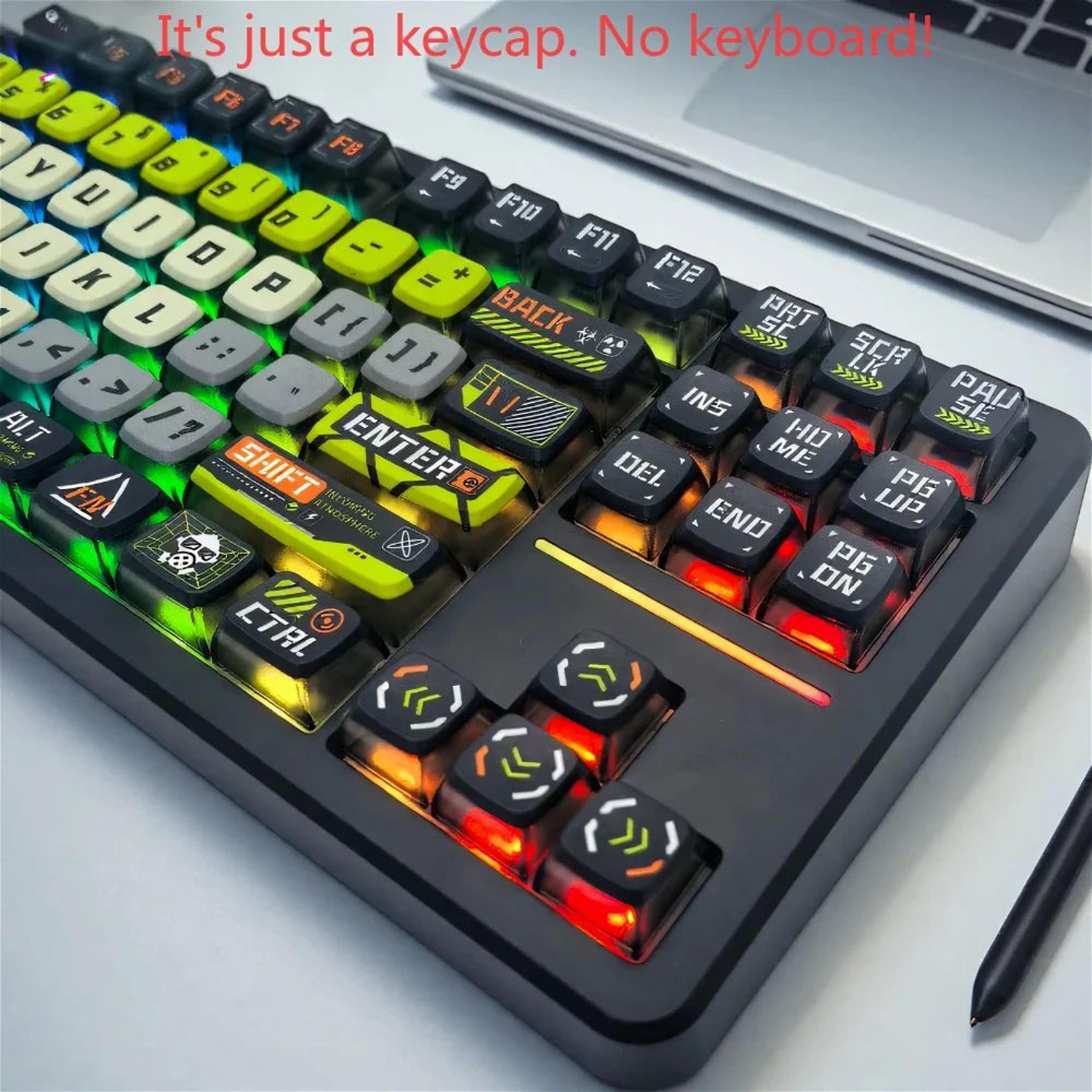 Doomsday Crossing Translucent Pudding Keycaps 125Key Set For MX Switch Mechanical Keyboards 3