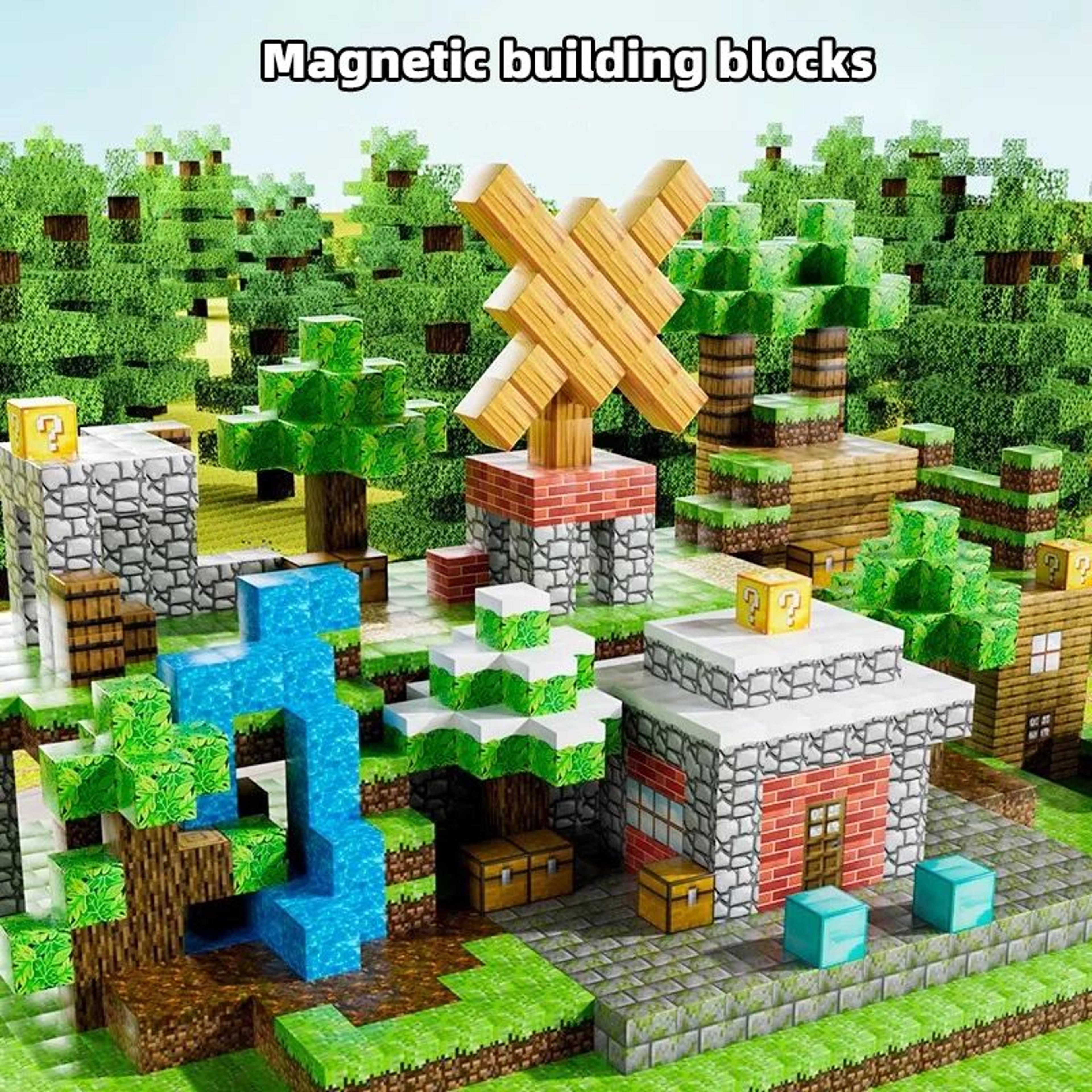 MagnaBuild Play  Store Magnetic Building Block Set DIY Kids Toy With Storage Box 3